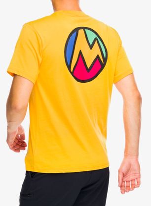 Baumwolle T-Shirt Marmot Crayon M Dot Tee SS - golden sun