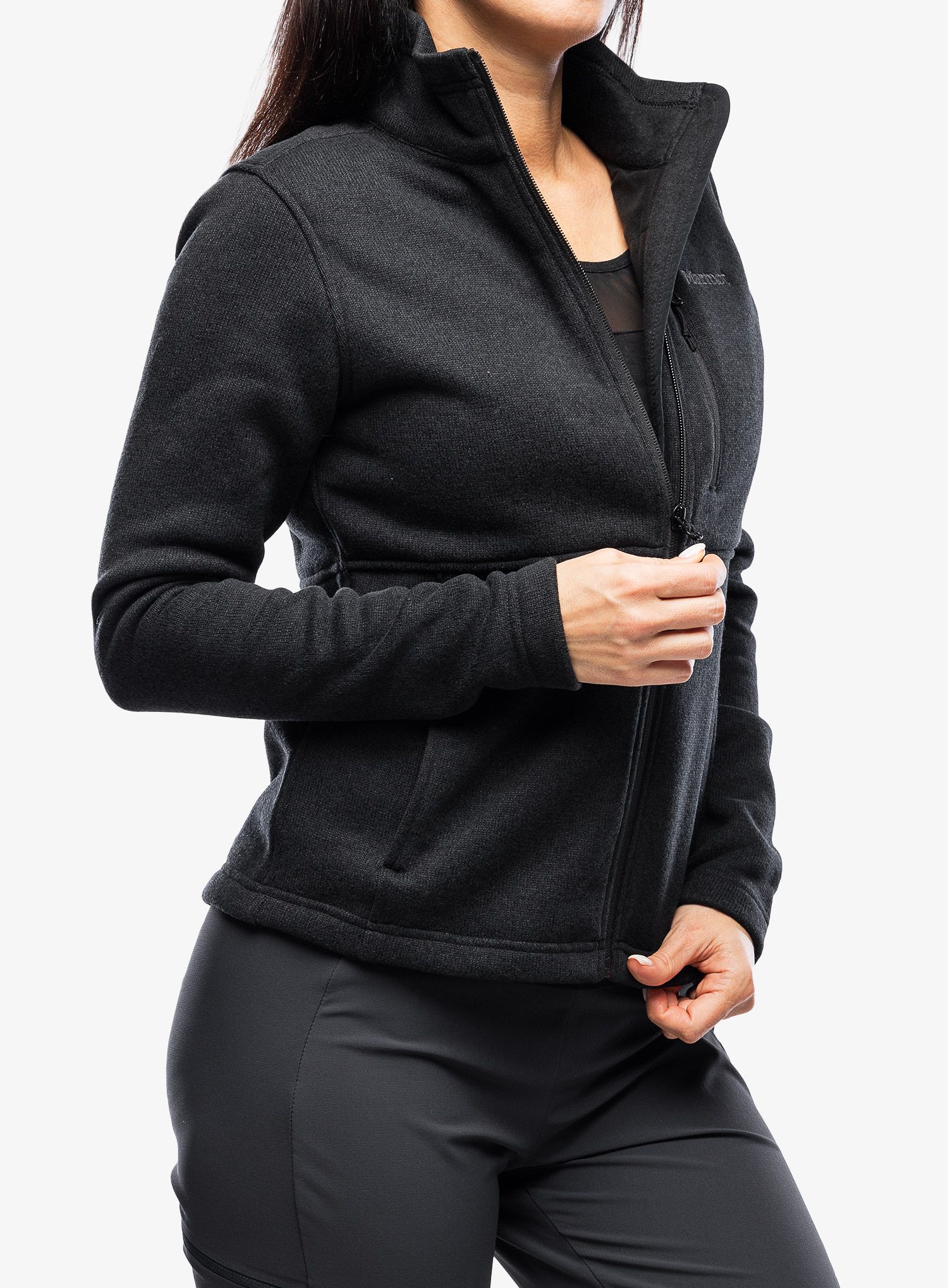 Pullover Damen Marmot Drop Line Jacket - black
