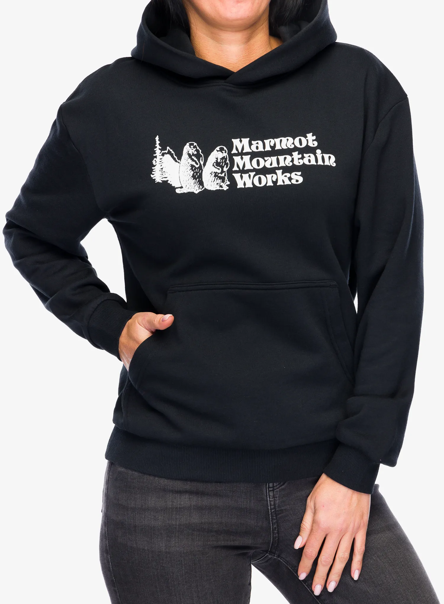 Kapuzenpullover Damen Marmot MMW Hoody - black