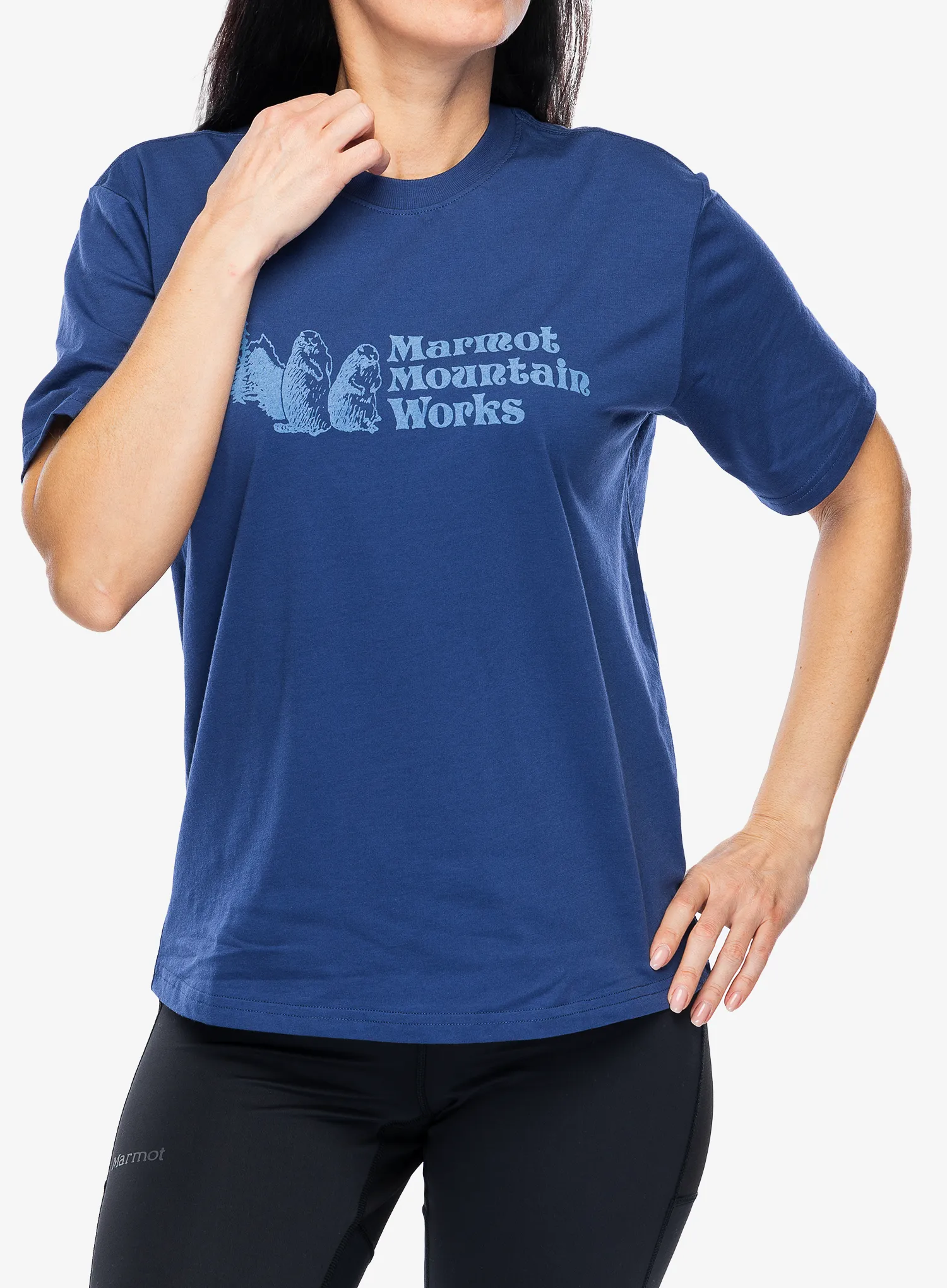 T-Shirt Baumwolle Damen Marmot MMW Tee SS - twilight blue