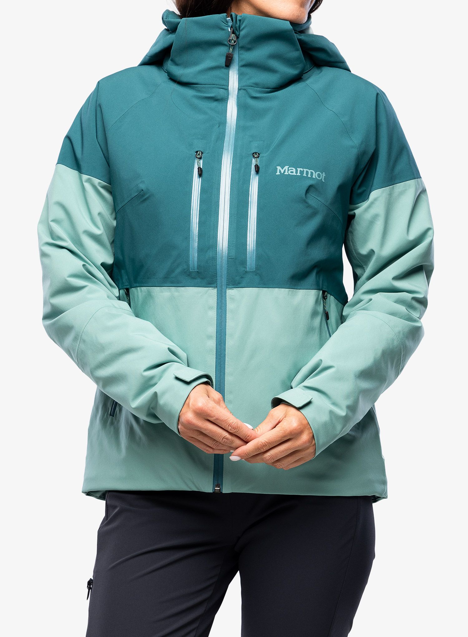Skijacke Damen Marmot Pace Jacket - dark jungle/blue agave