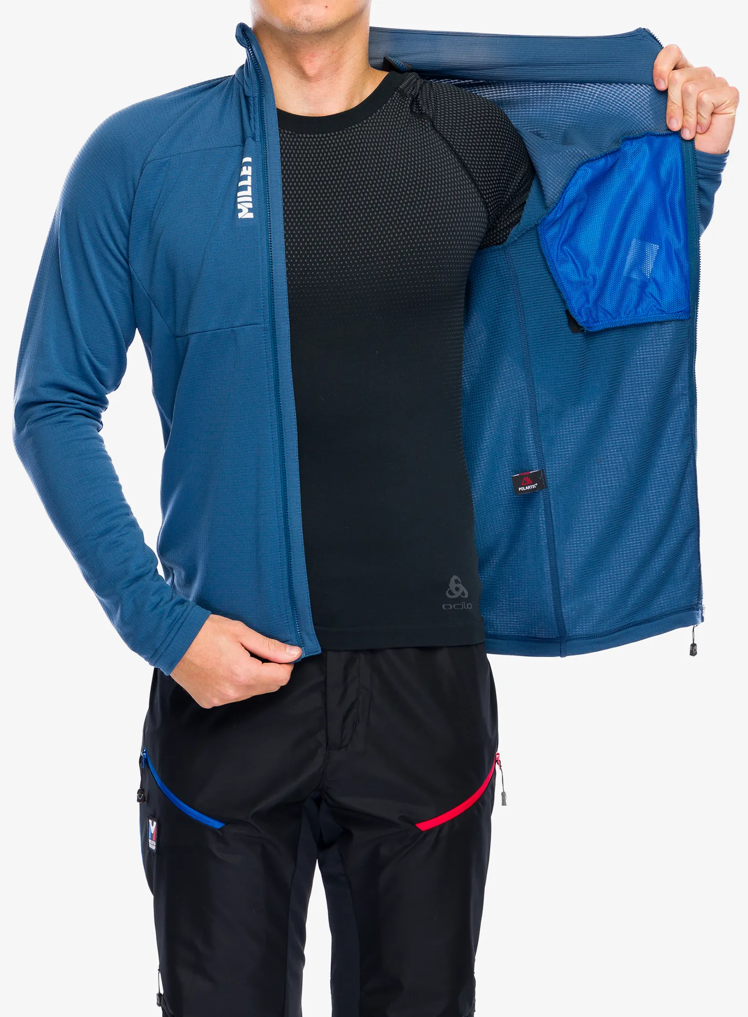 Fleecepullover Millet Trilogy Light Grid Jacket - dark denim