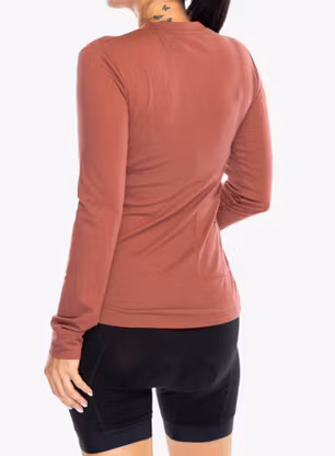 Radtrikot Damen Langarm Mons Royale Redwood Enduro VLS - terracotta/terrazzo
