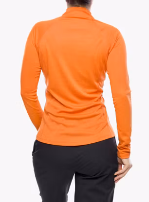 Funktionsshirt Damen Langarm Montane Dart Zip Neck - tigerlily