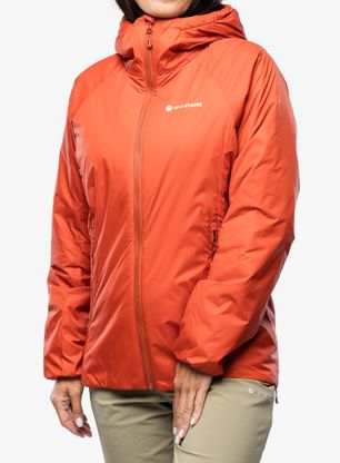 Thermojacke Damen Montane Respond Hoodie - saffron red