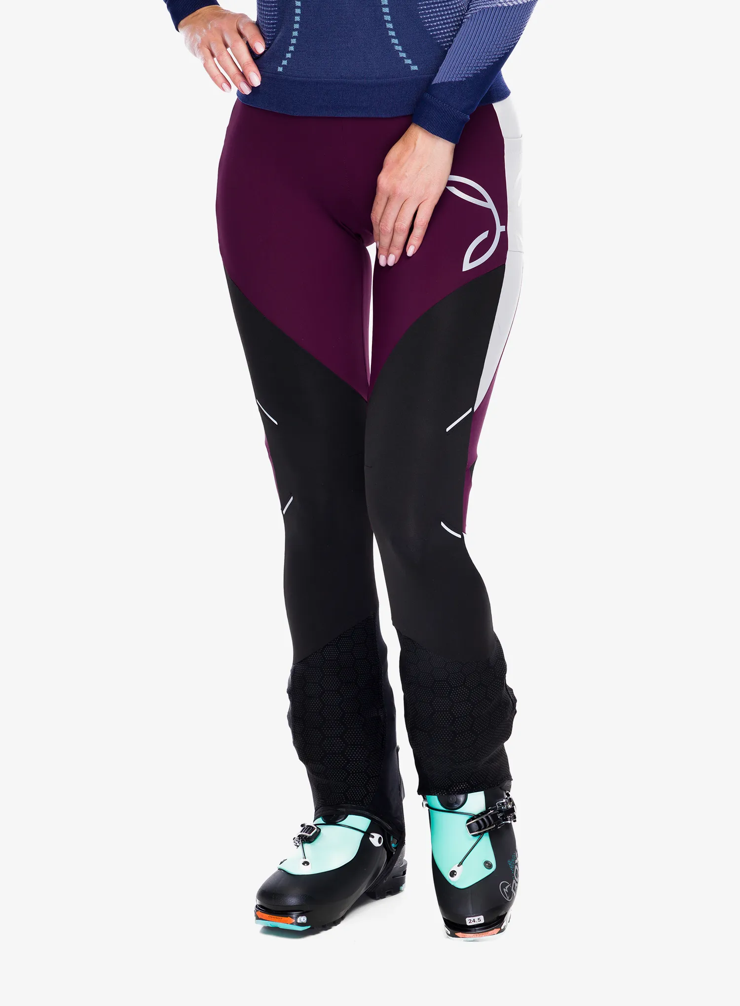 Trainingsleggings für Frauen Montura Slick 2 Pants - wine red/quiet grey
