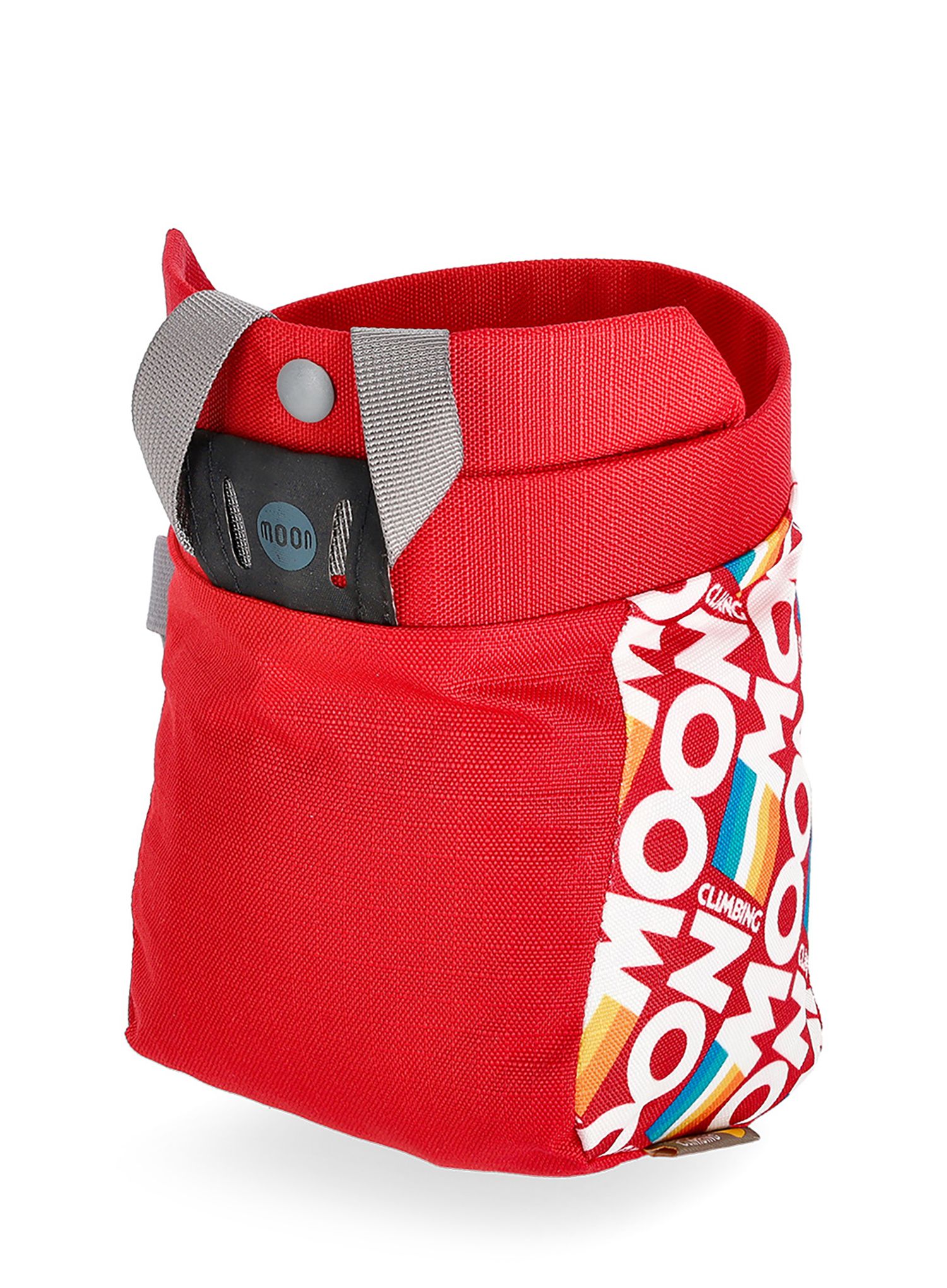 Chalkbag Moon Climbing Trad Chalk Bag - retro stripe true red