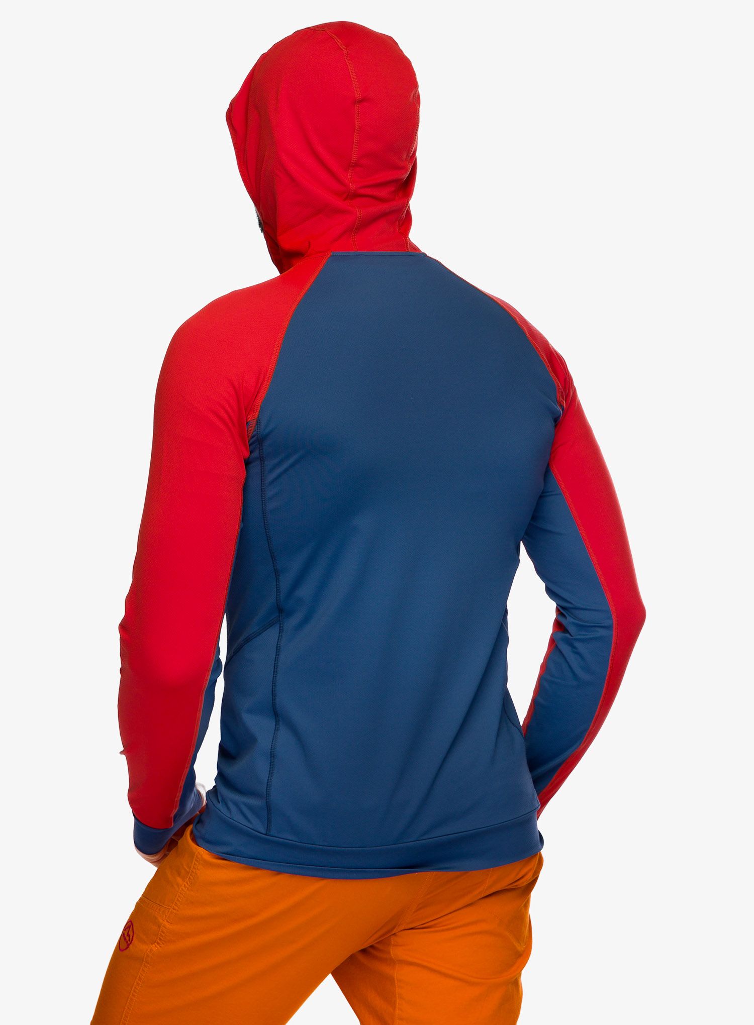 Kletter-Pullover Mountain Equipment Aiguille Hooded Top - dusk/red rock