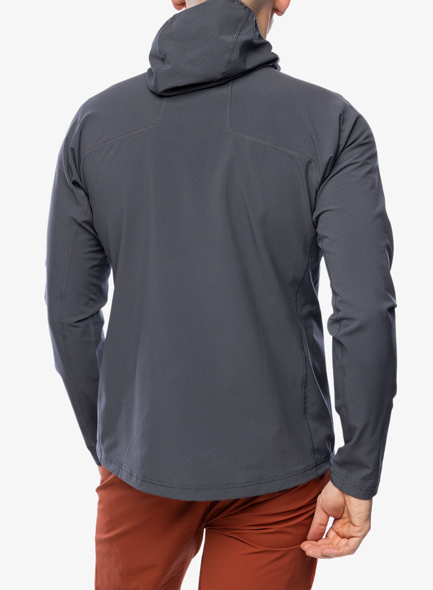 Pullover mit Reißverschluss Mountain Equipment Arrow Hooded Jacket - anvil grey/redrock