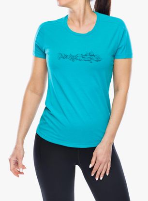 Funktionsshirt Damen Mountain Equipment Headpoint Skyline Tee - topaz