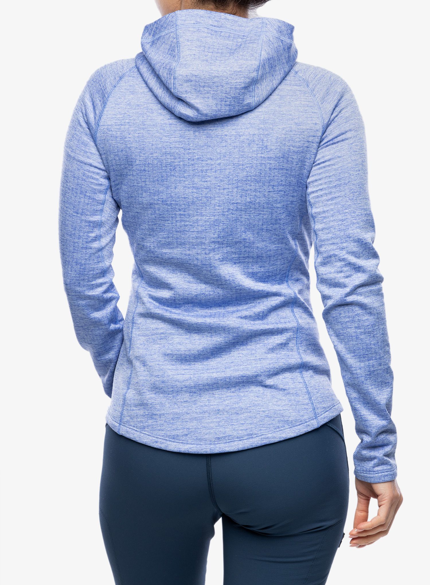 Pullover Damen Odlo Tencia Mid Layer Hoody Full Zip - persian jewel melange