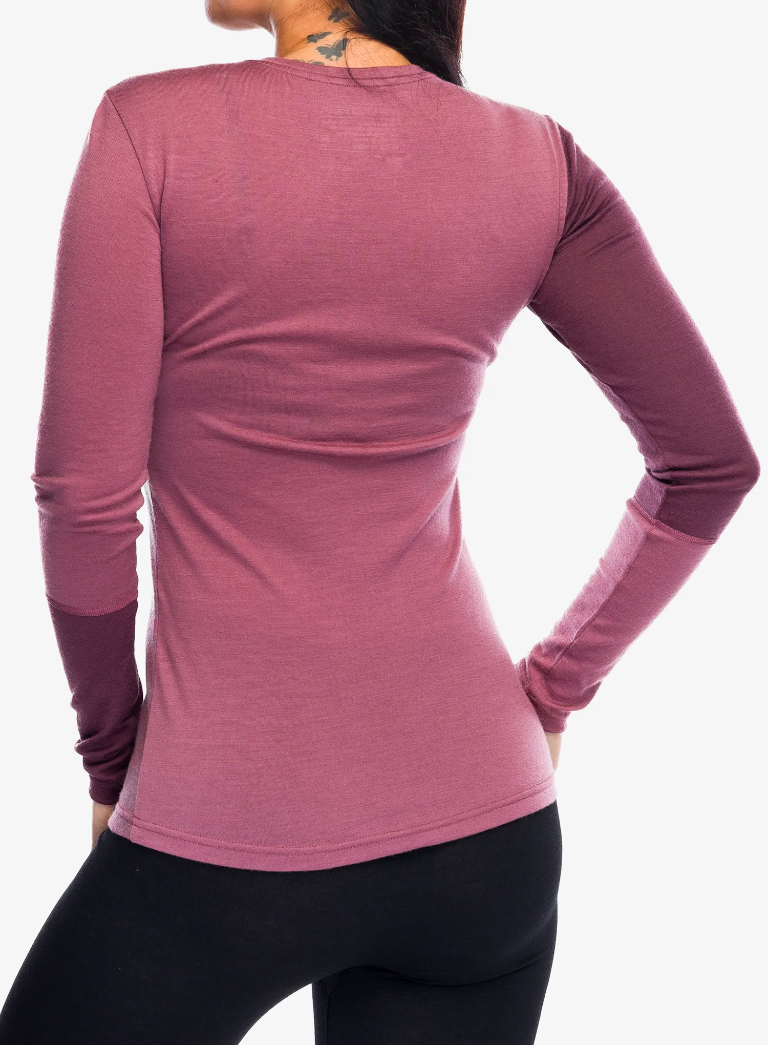 Funktionsshirt Damen Langarm Ortovox 185 Rock N Wool Long Sleeve - mountain rose