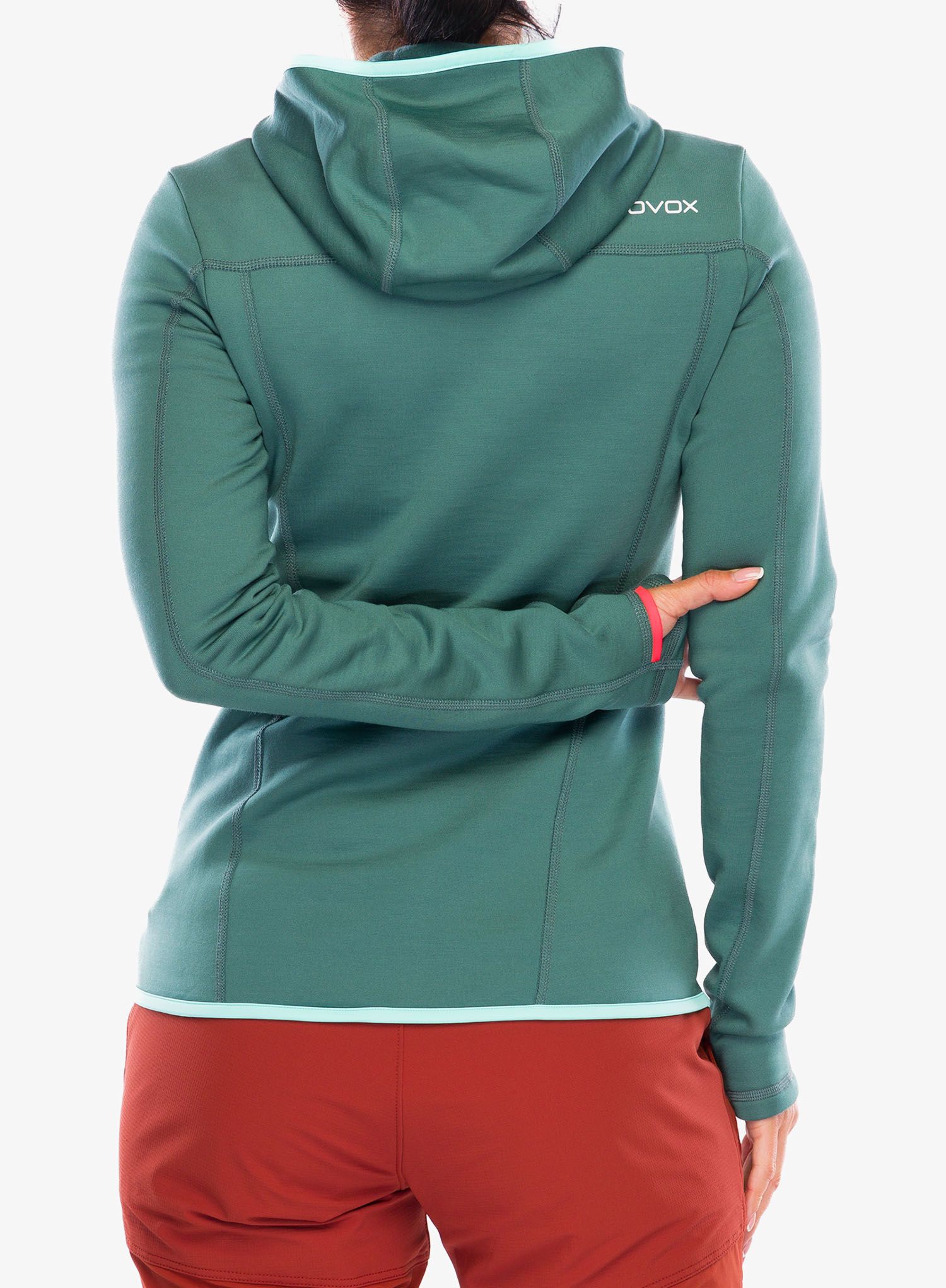 Pullover mit Reißverschluss Damen Ortovox Fleece Hoody - arctic grey