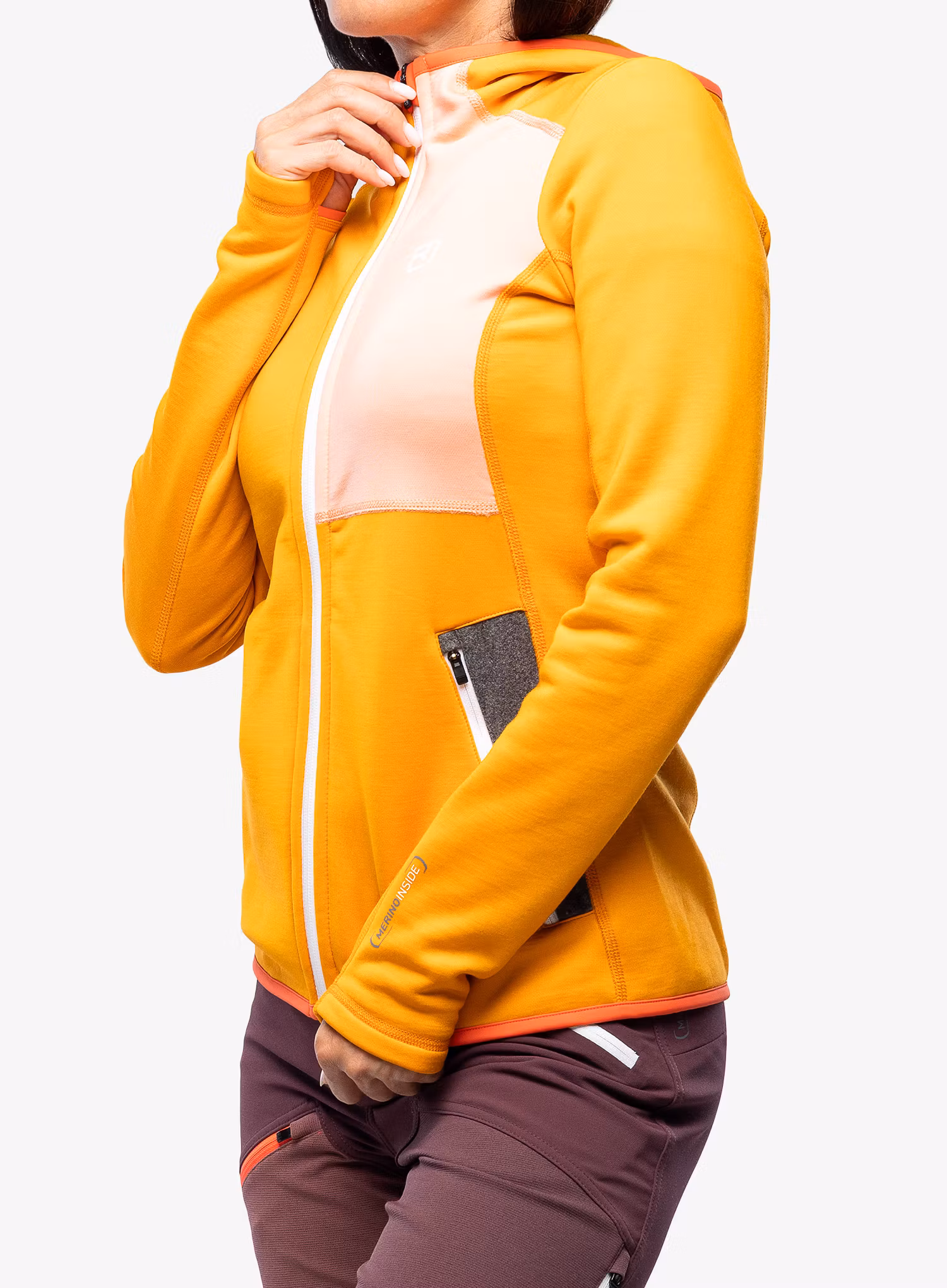 Pullover Damen Ortovox Fleece Hoody - autumn leaves