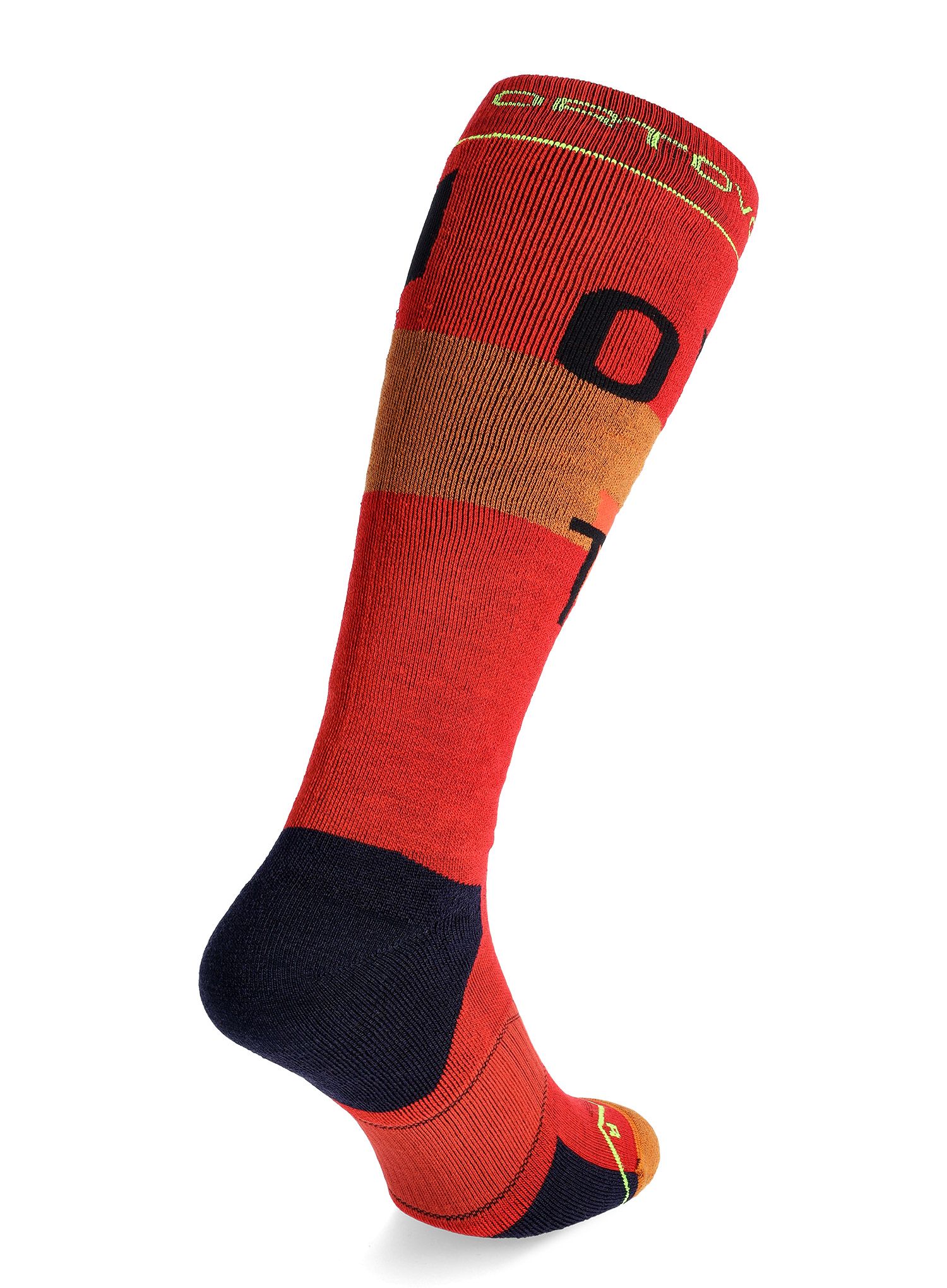 Skisocken Ortovox Freeride Long Socks Cozy - cengia rossa