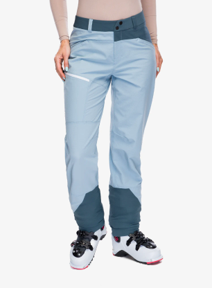 Softshellhose Damen Ortovox Mondeval Pants - glacier grey