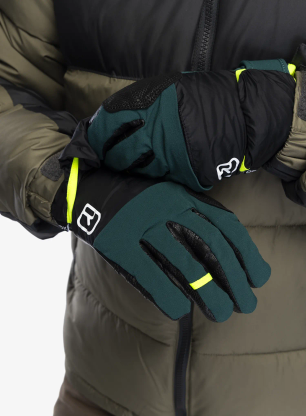 Softshellhandschuhe Ortovox Tour Pro Cover Glove - dark pacific