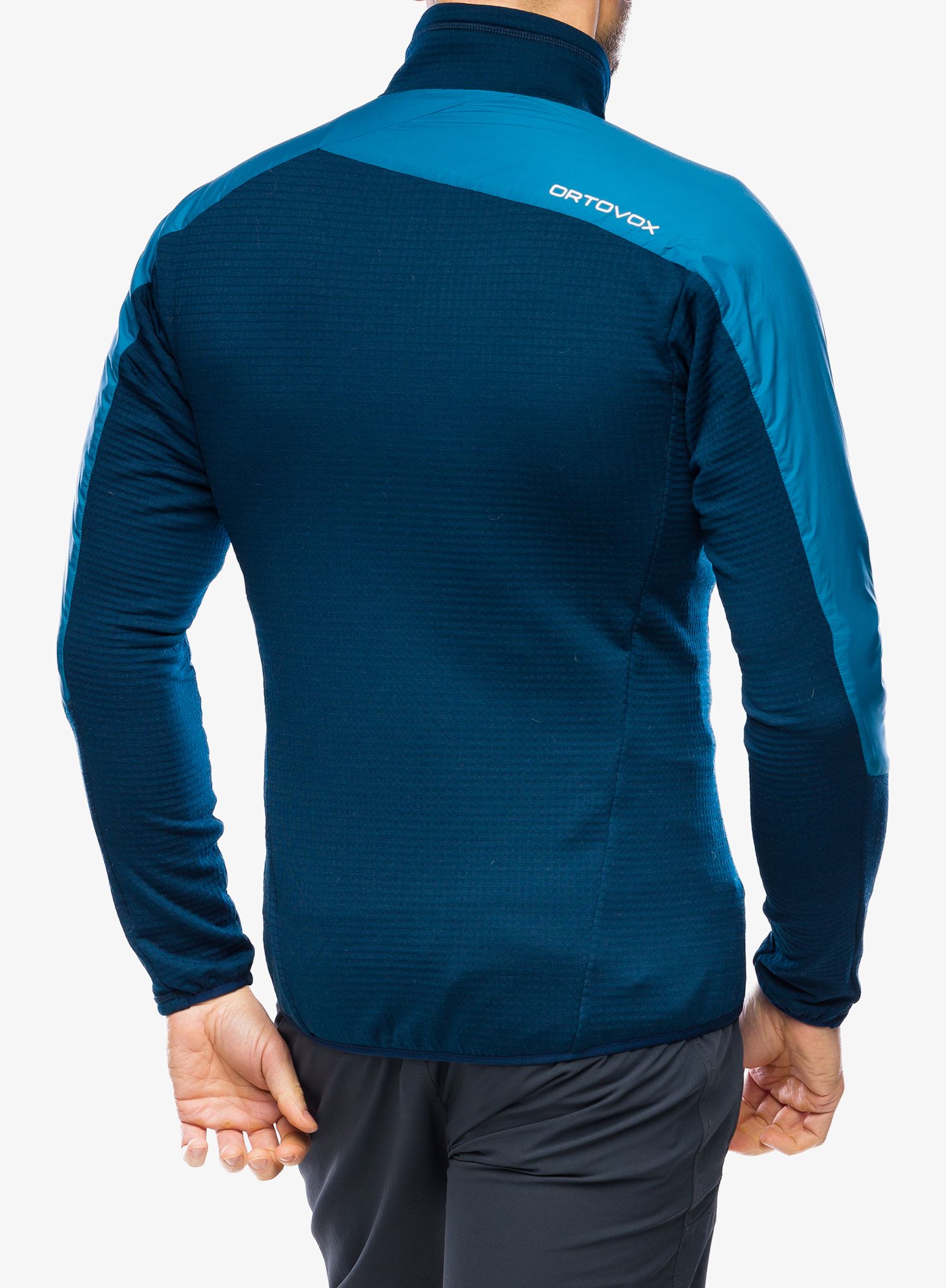 Jacke Ortovox Westalpen Swisswool Hybrid Jacket - mountain blue