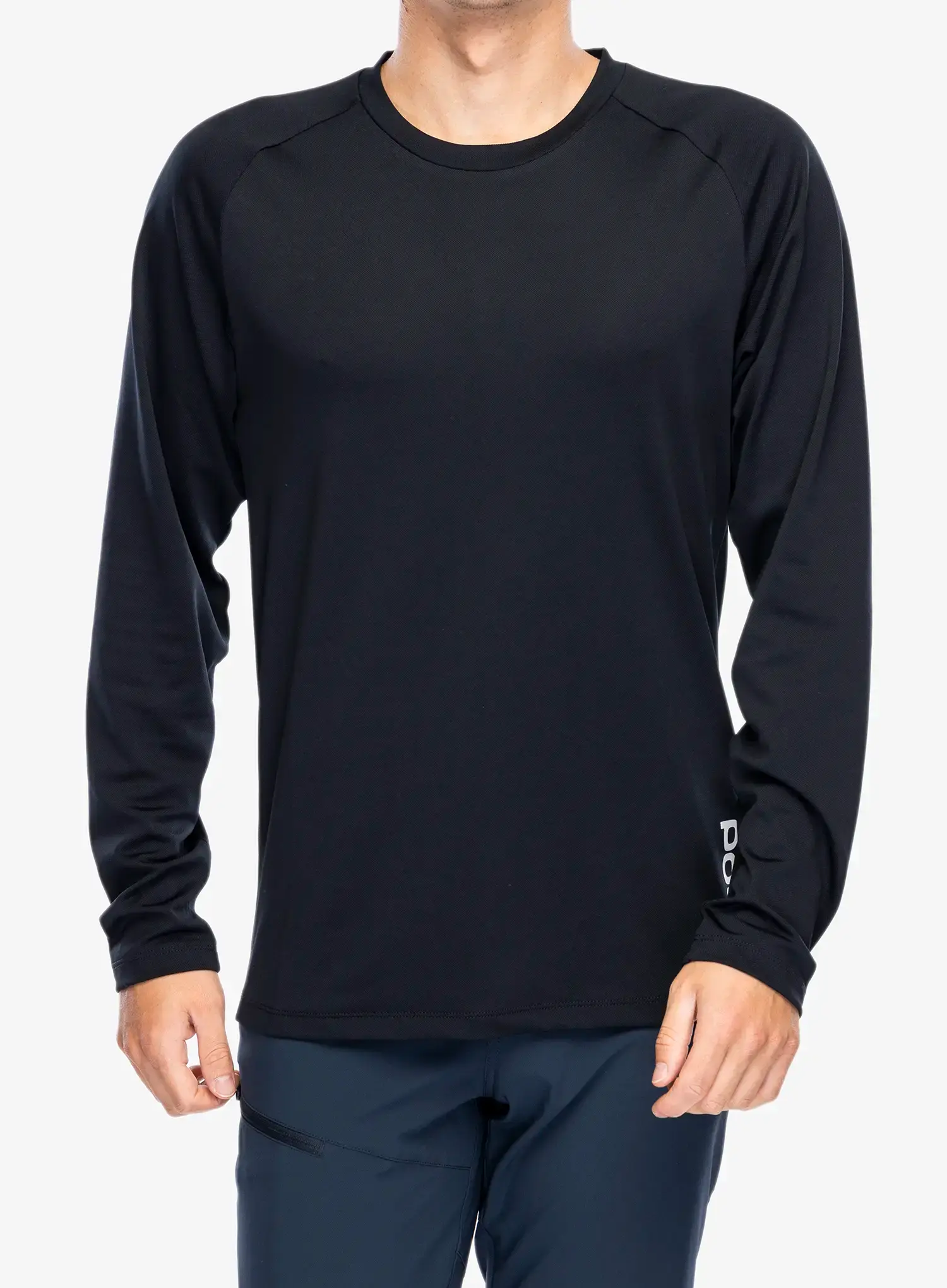 Radtrikot Langarm POC Essential DH LS Jersey - carbon black