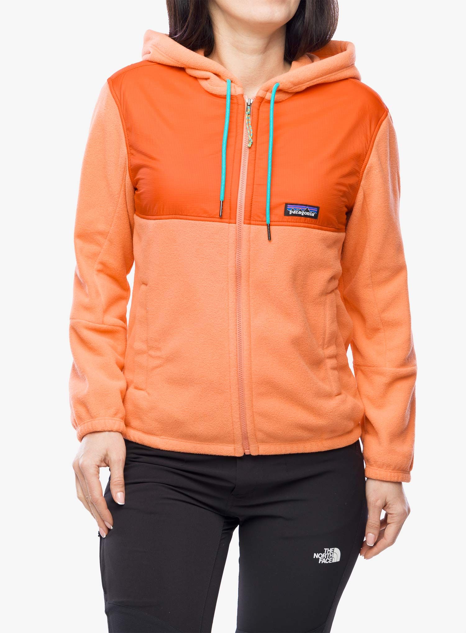 Hoodie Damen Patagonia Microdini - coho coral