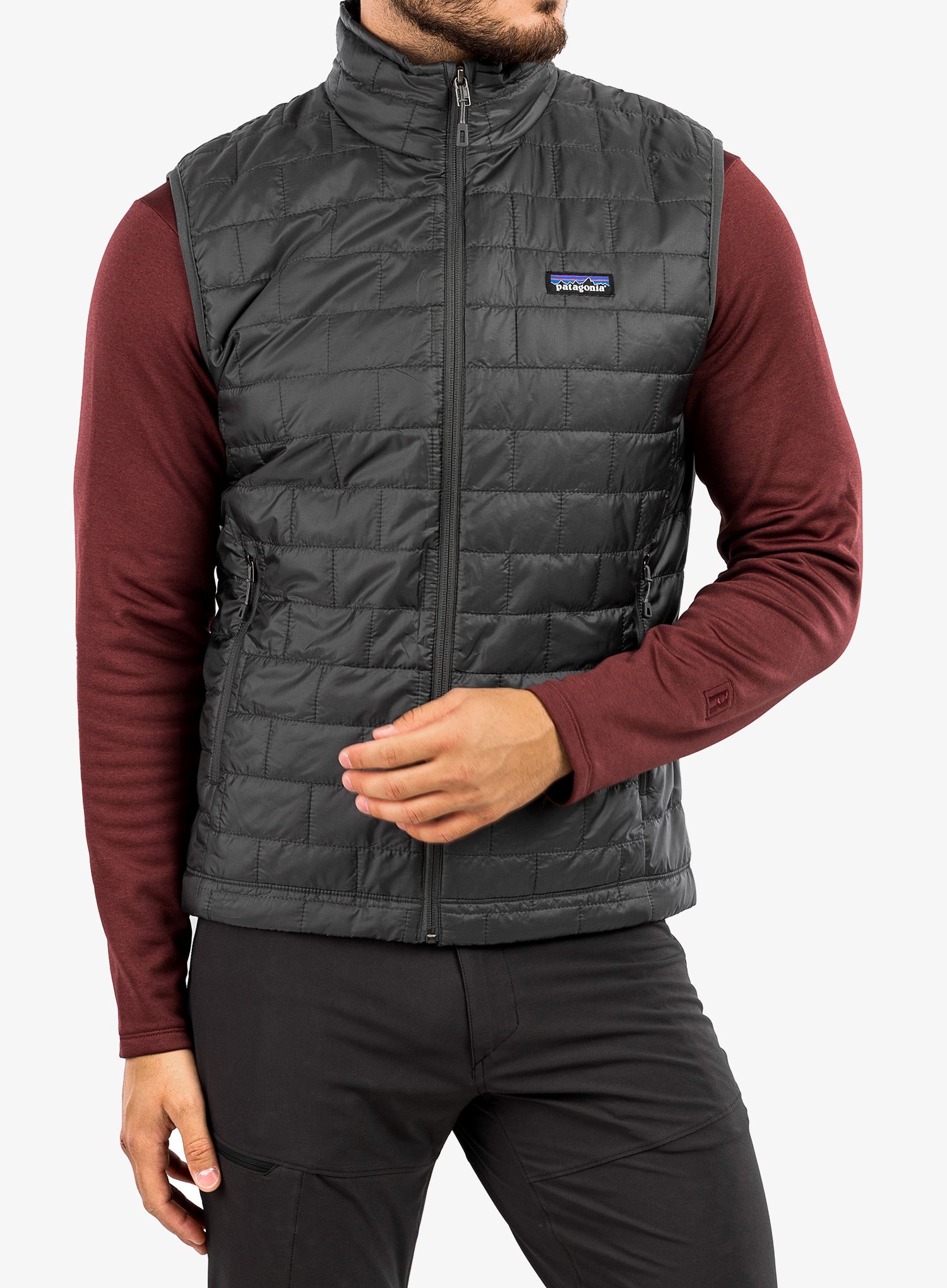 Weste Herren Patagonia Nano Puff Vest - forge grey