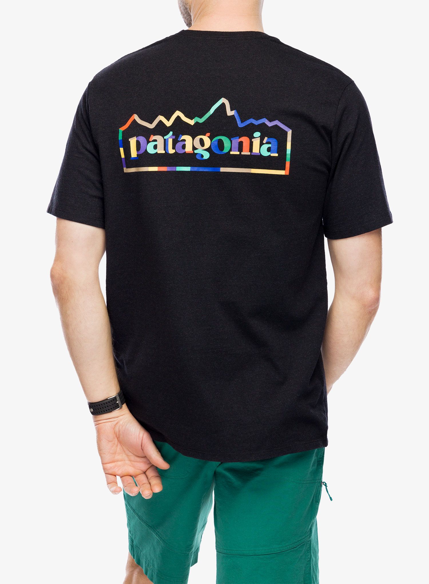 T-Shirt mit Aufdruck Patagonia Unity Fitz Responsibili-Tee - ink black