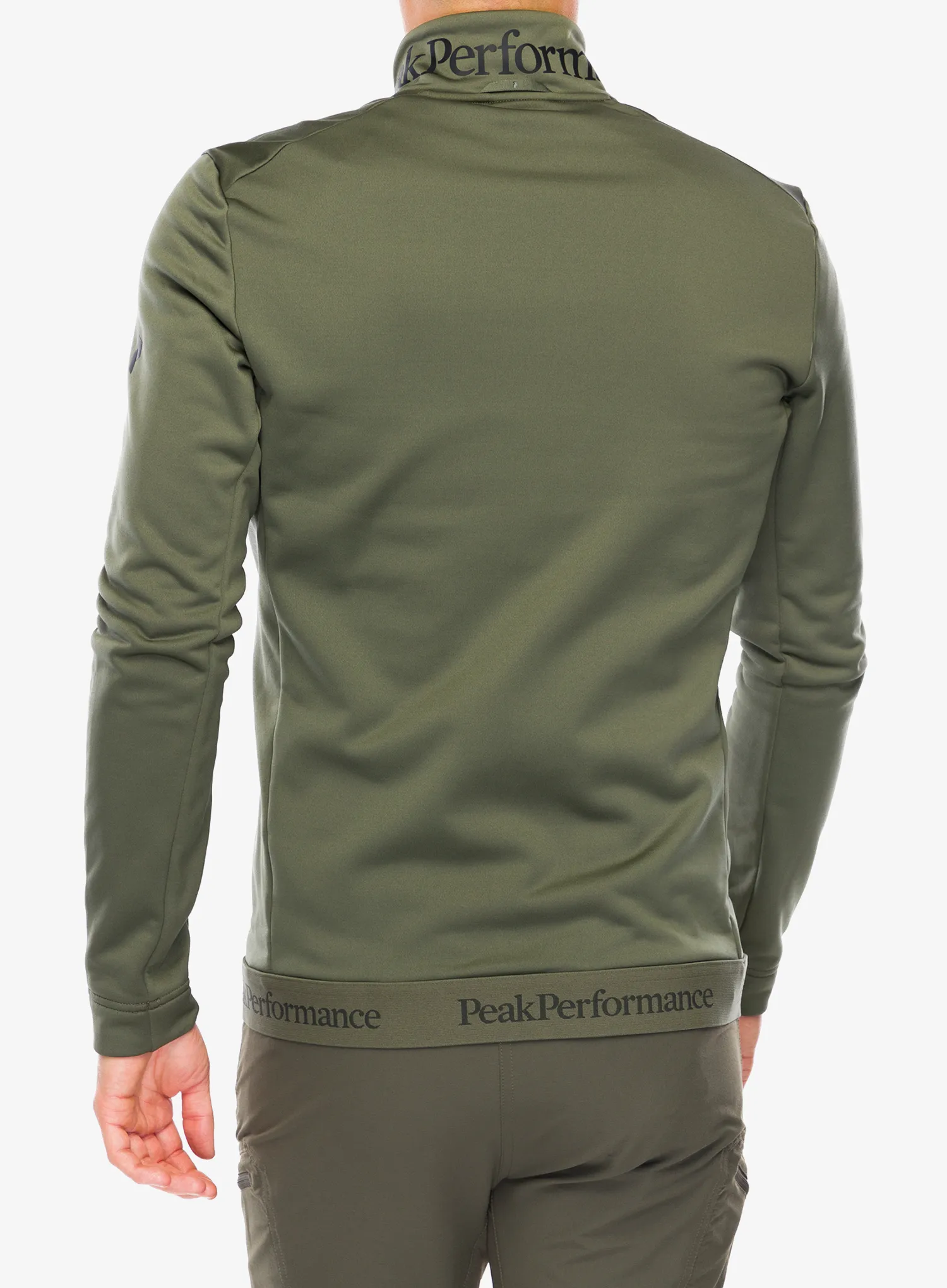 Pullover Peak Performance Rider Tech Zip Jacket - pine needle