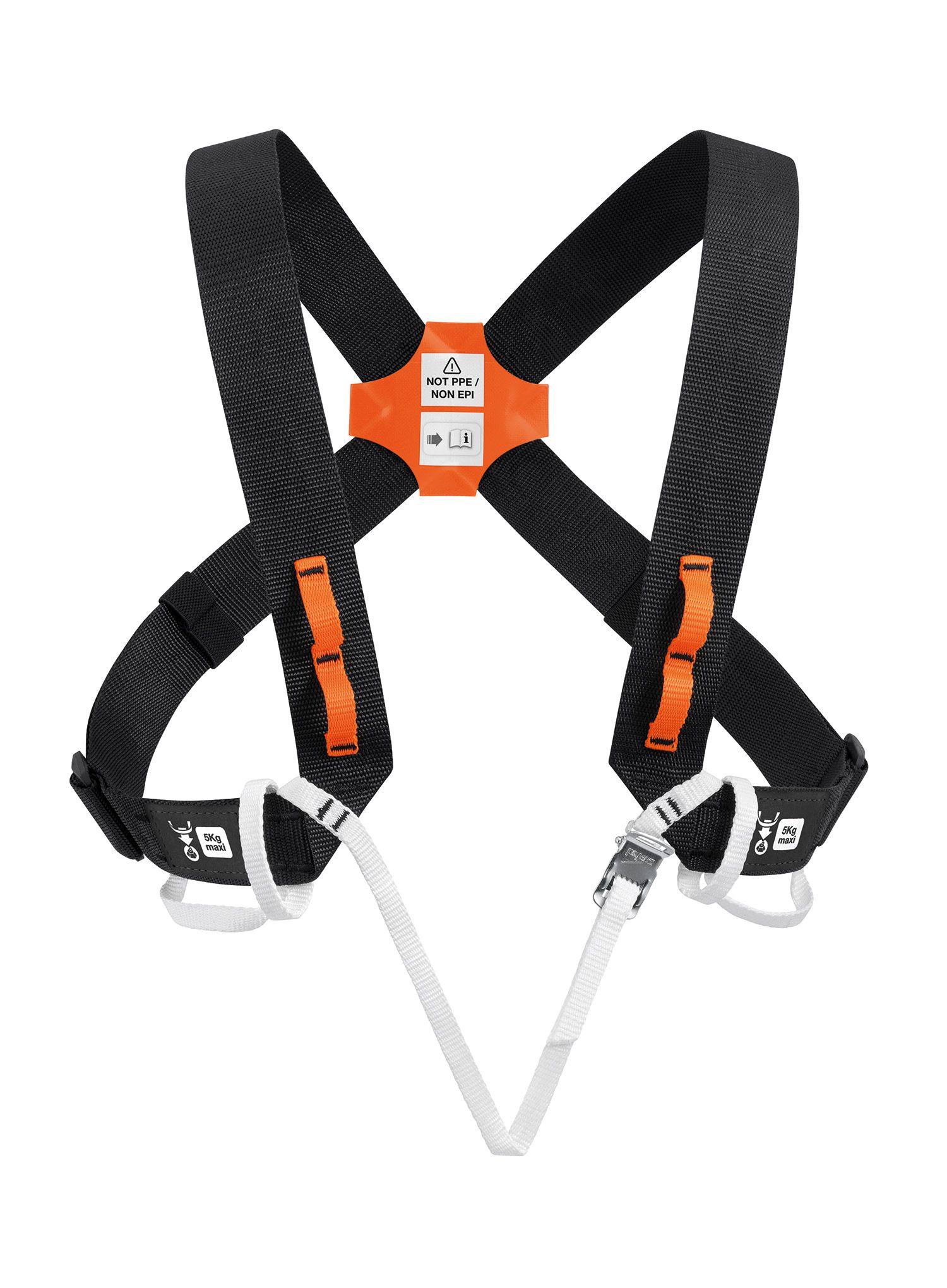Klettergurt Petzl Explo - black/orange