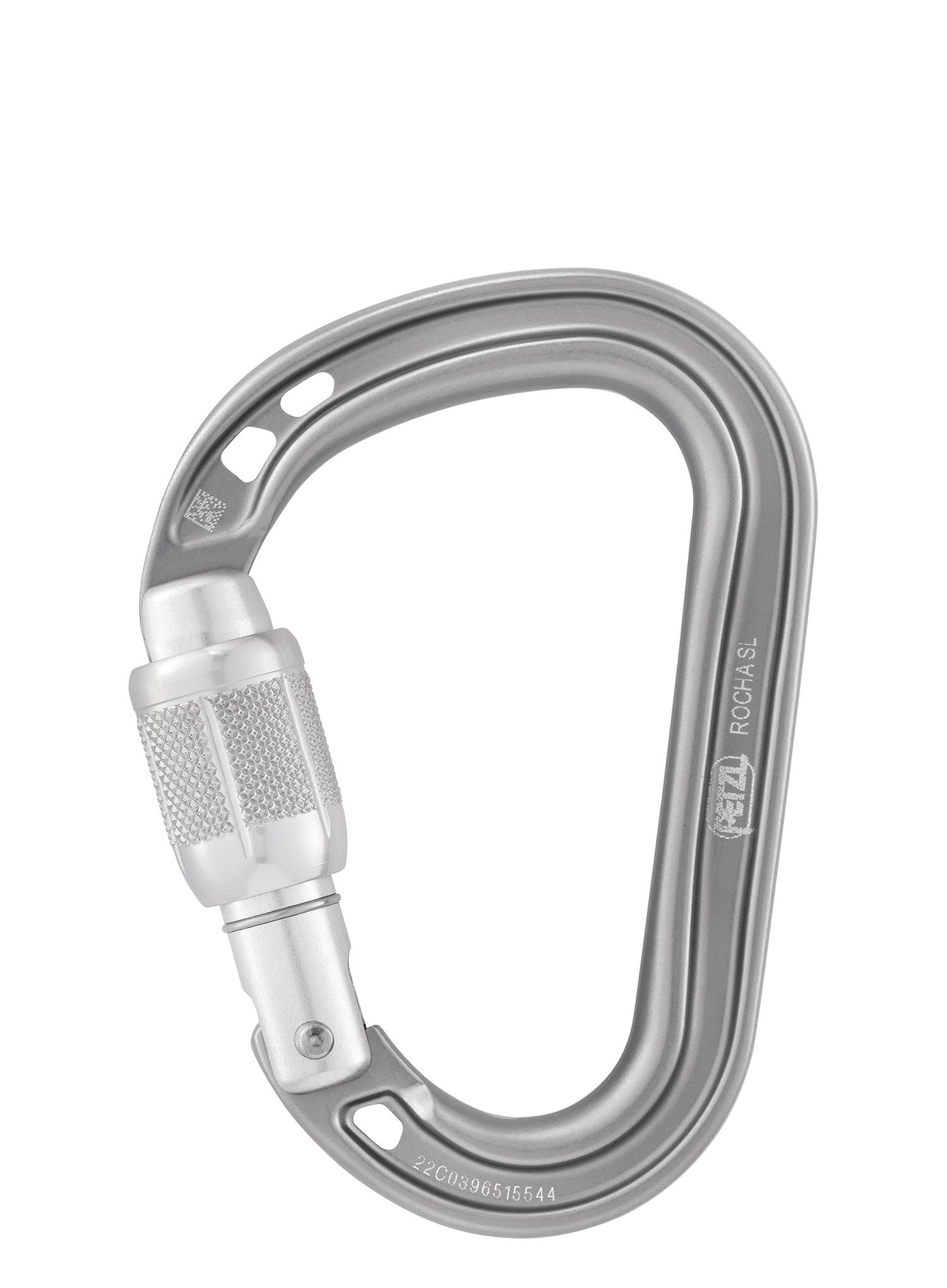 Karabiner Petzl Rocha Screw-Lock - light grey
