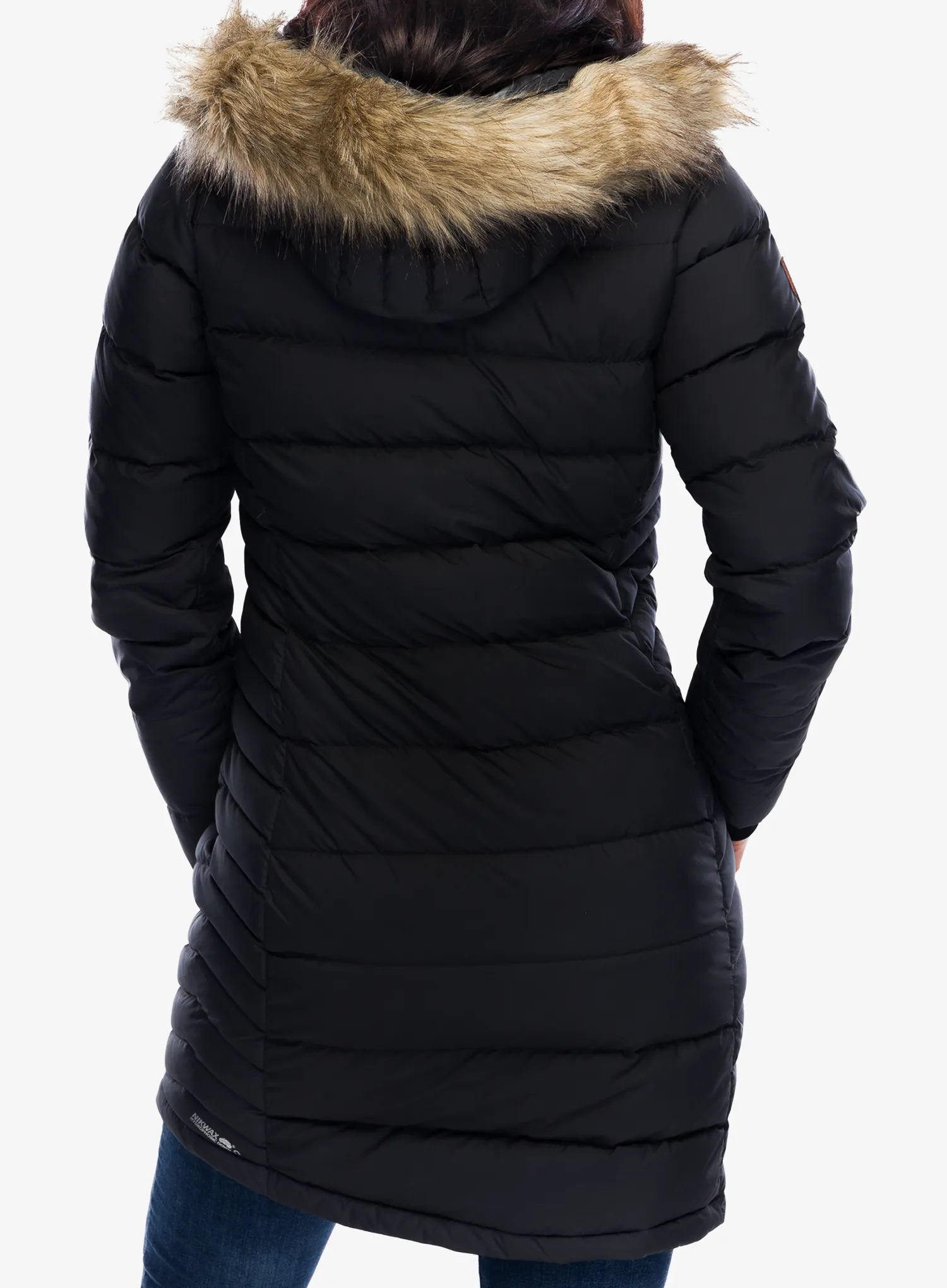 Daunenmantel Damen Rab Deep Cover Parka - black