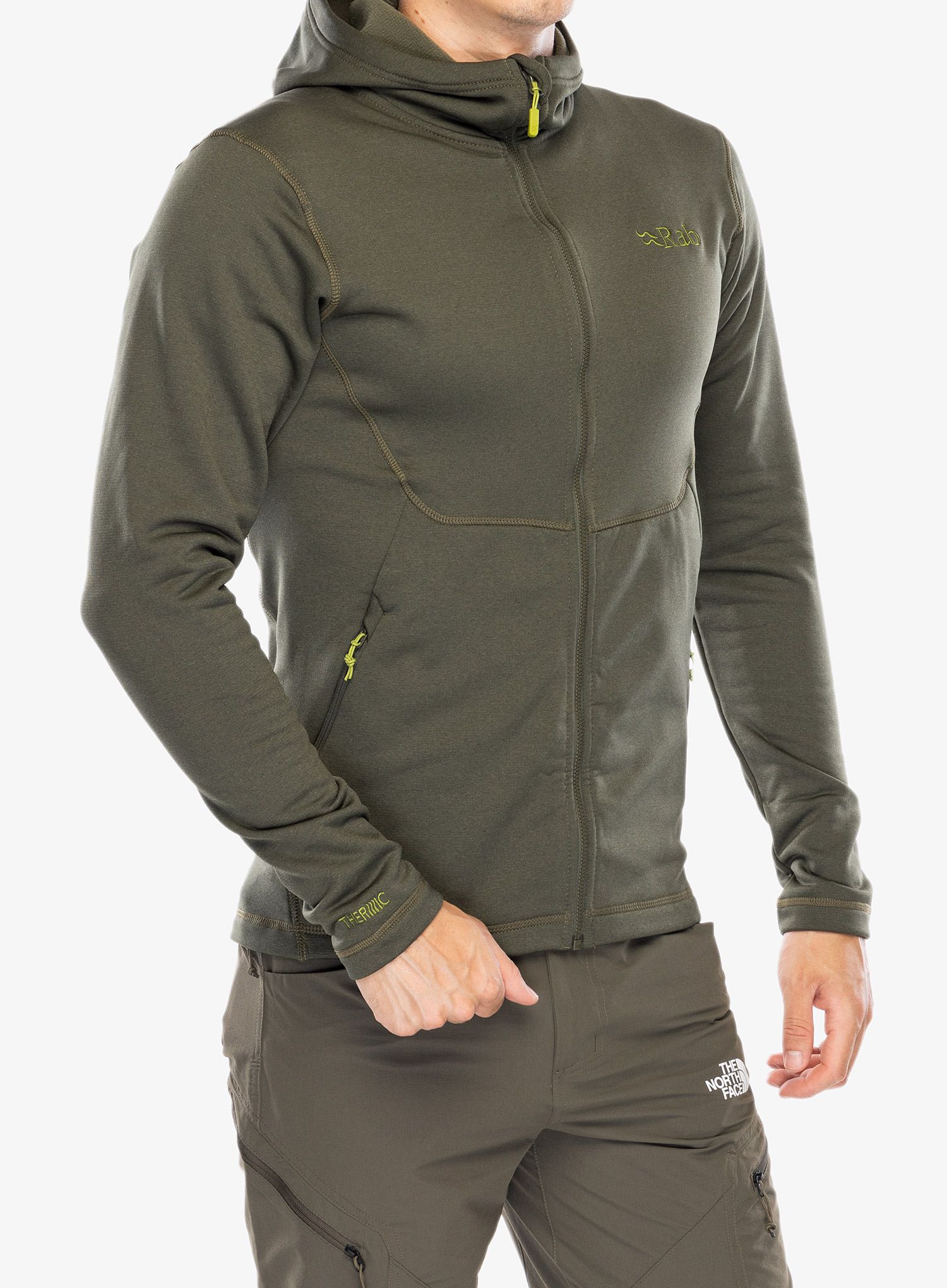 Fleecepullover Rab Geon Hoody - army