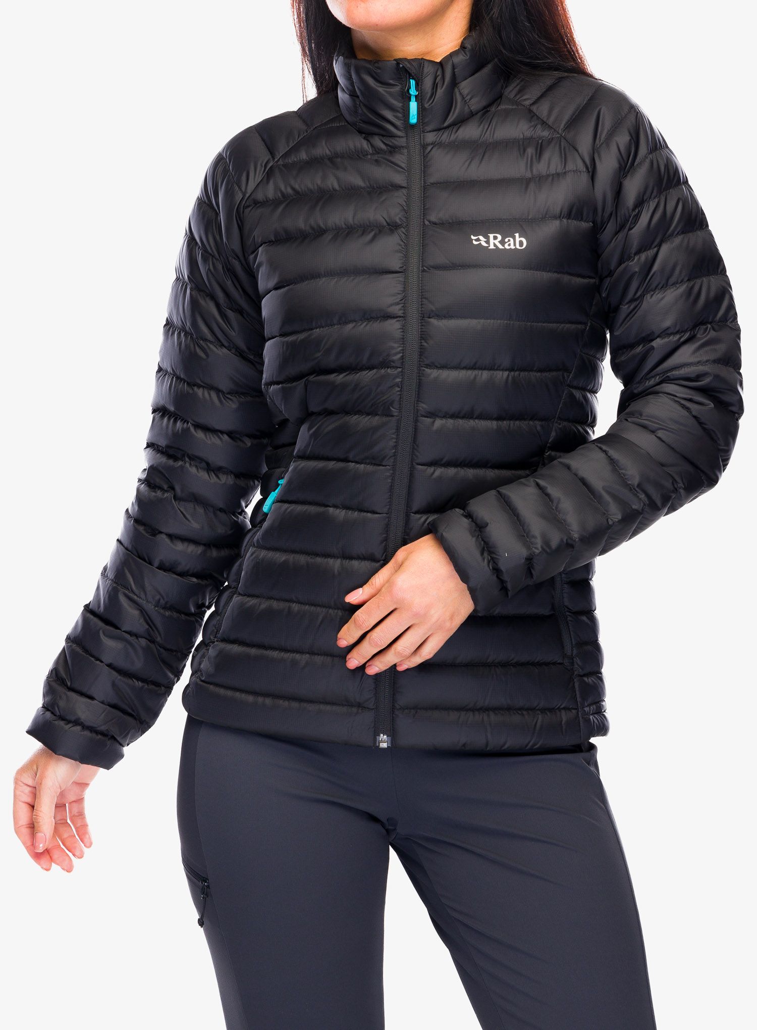 Daunenjacke Damen Rab Microlight Jacket - black