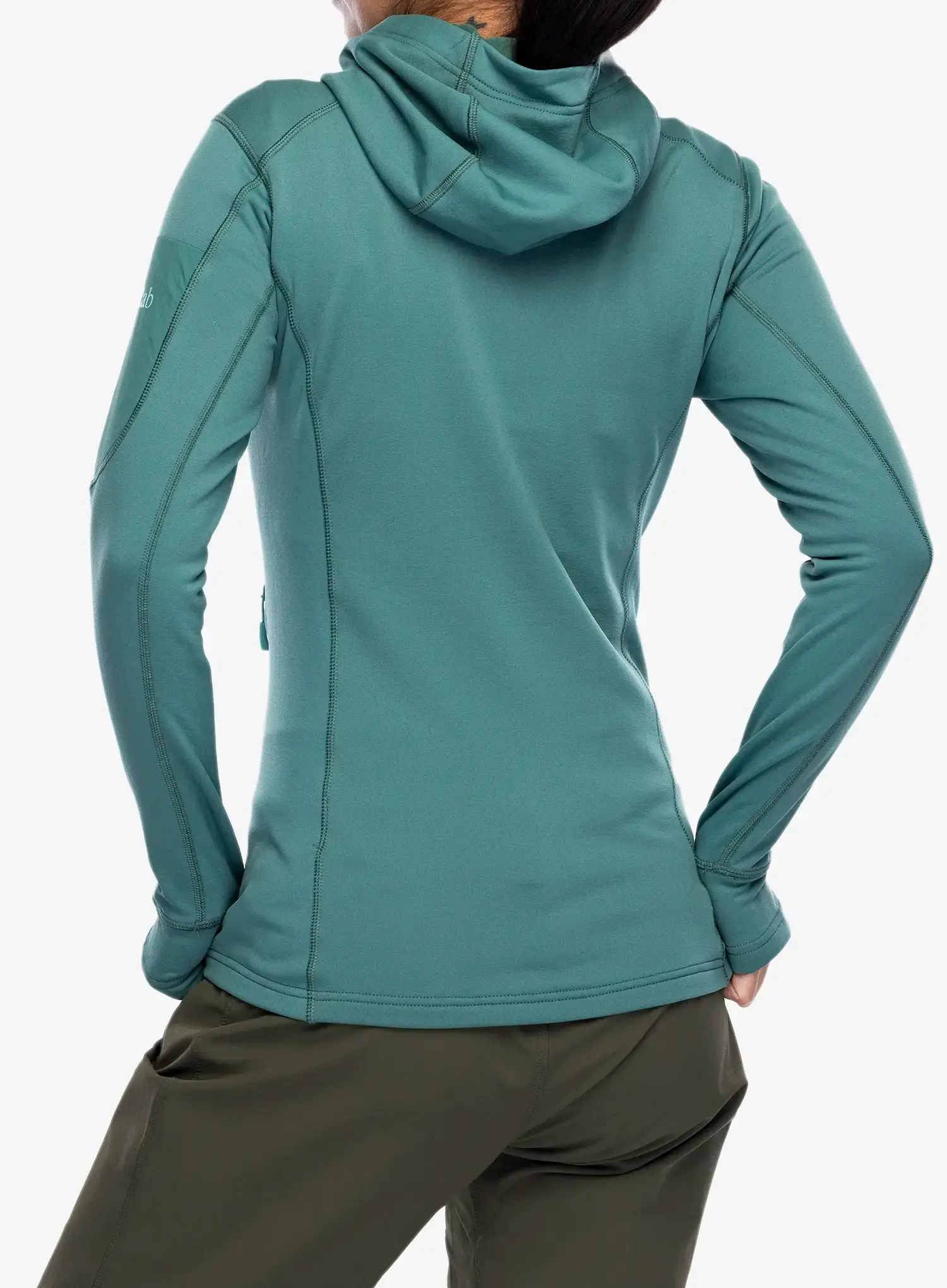 Fleecepullover Damen Rab Modulus Hoody - eucalyptus