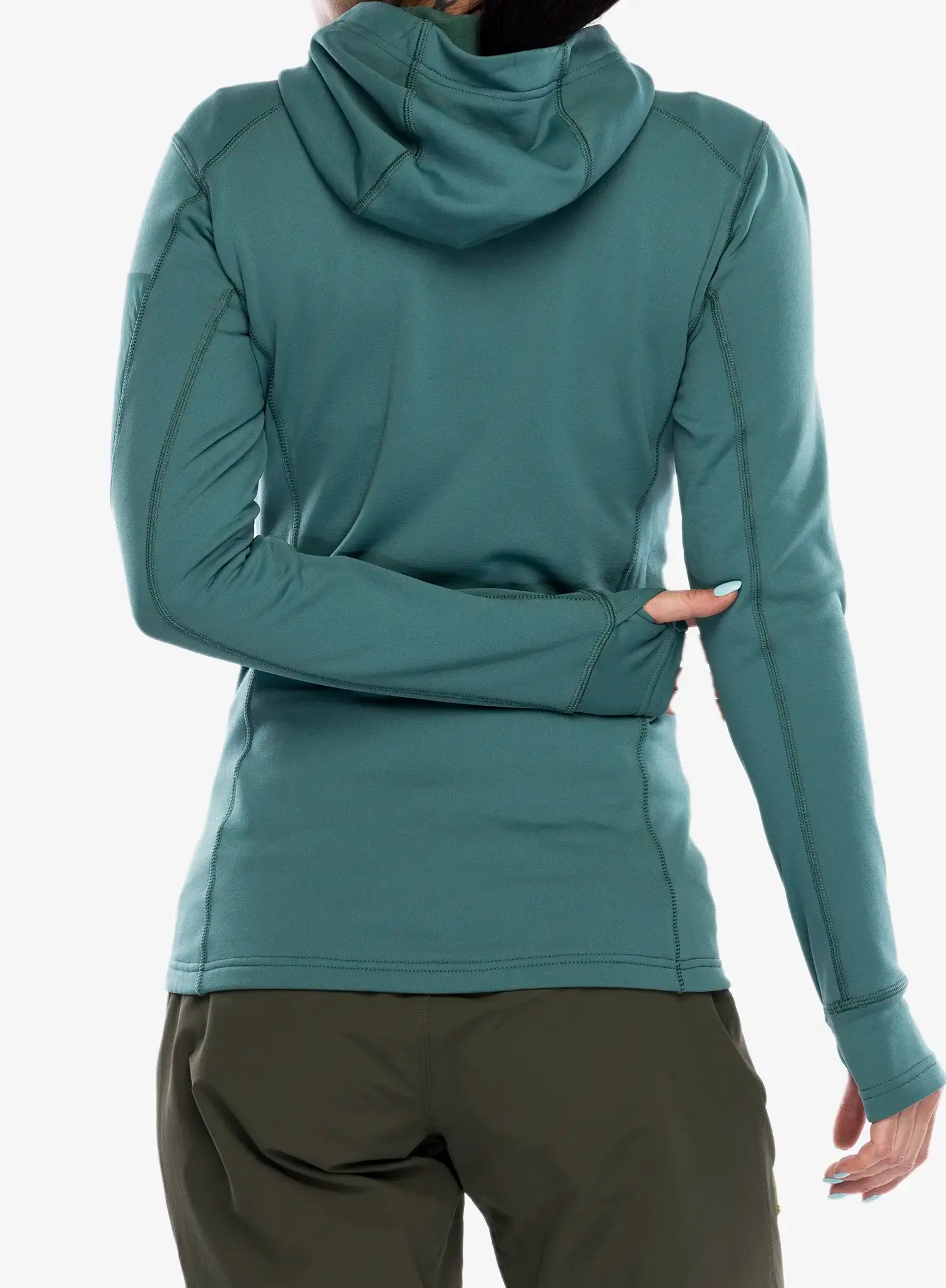 Fleecepullover Damen Rab Modulus Hoody - eucalyptus