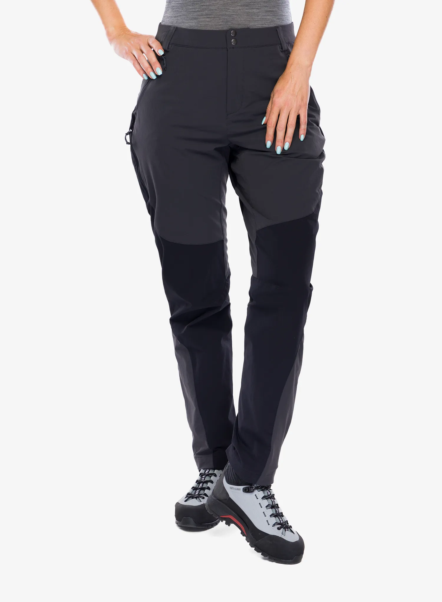 Trekkinghose Damen Rab Torque Mountain Pants - anthracite/black