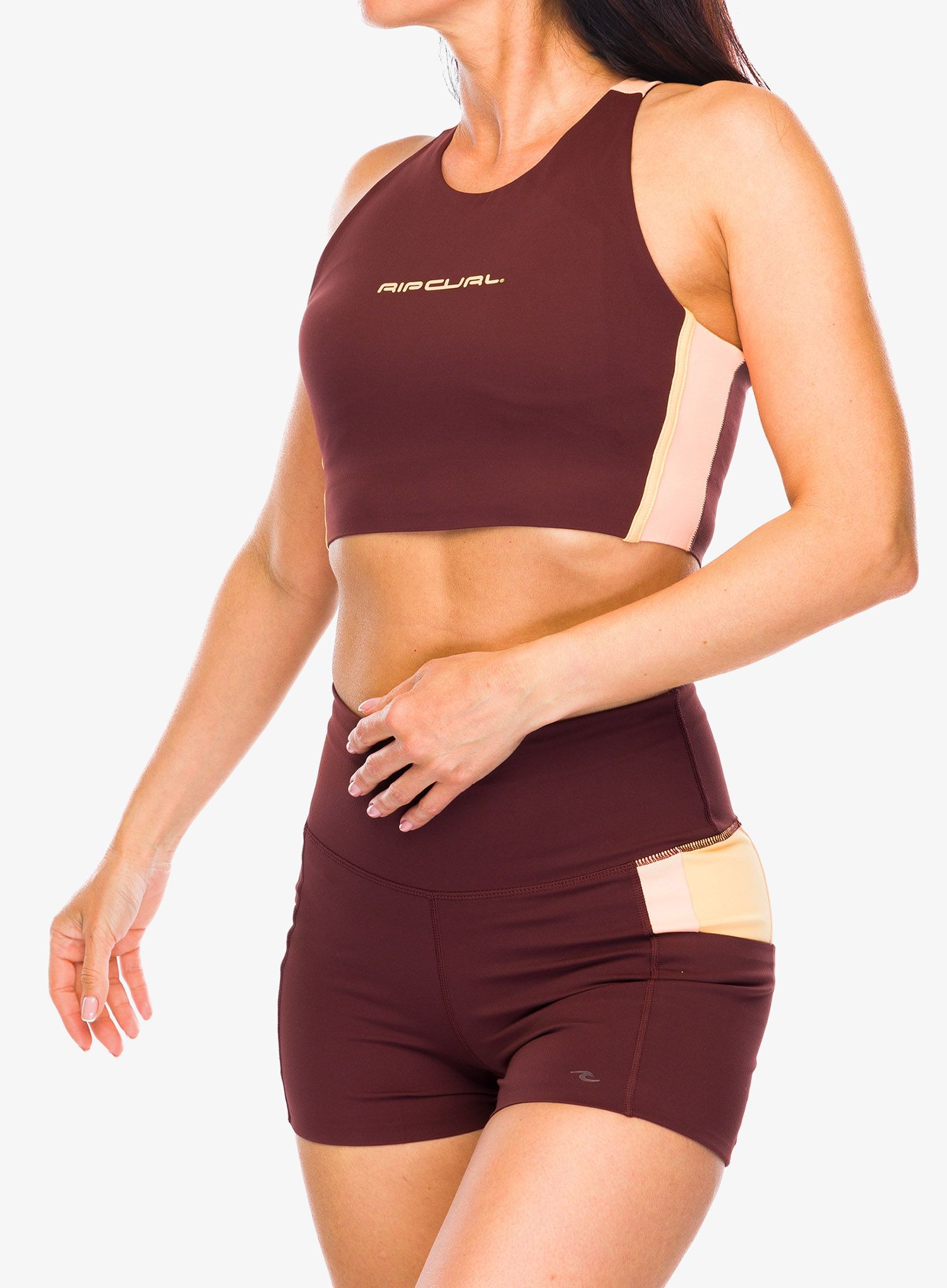 Top Damen Rip Curl RSS Revival Crop - plum