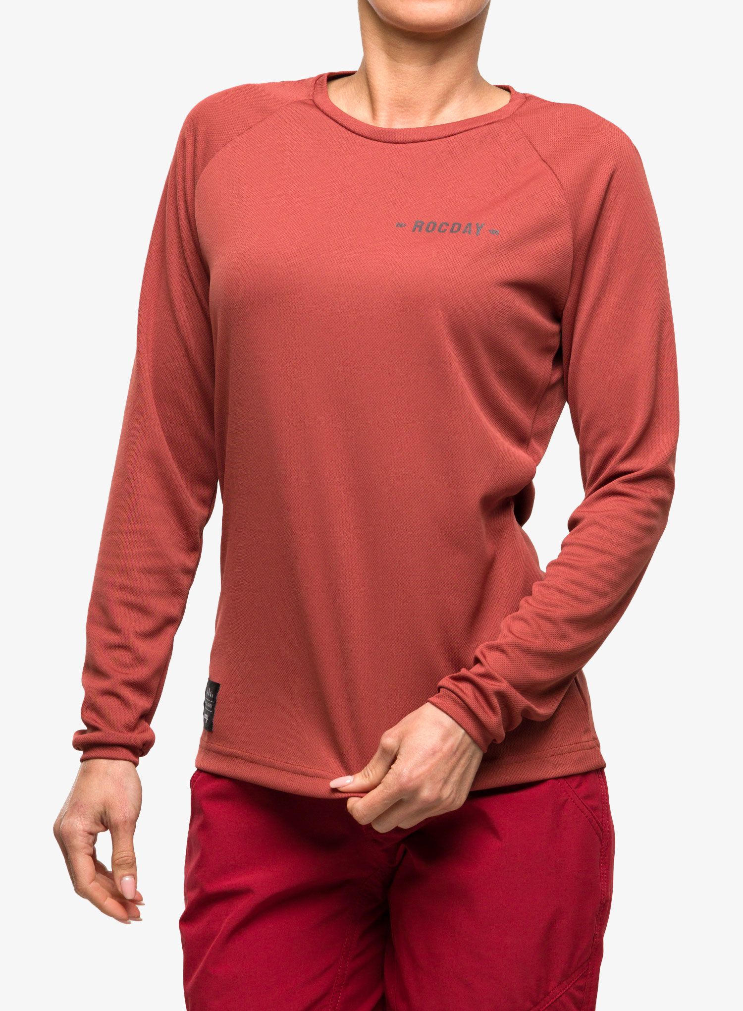 Radtrikot Damen Langarm Rocday Patrol - red