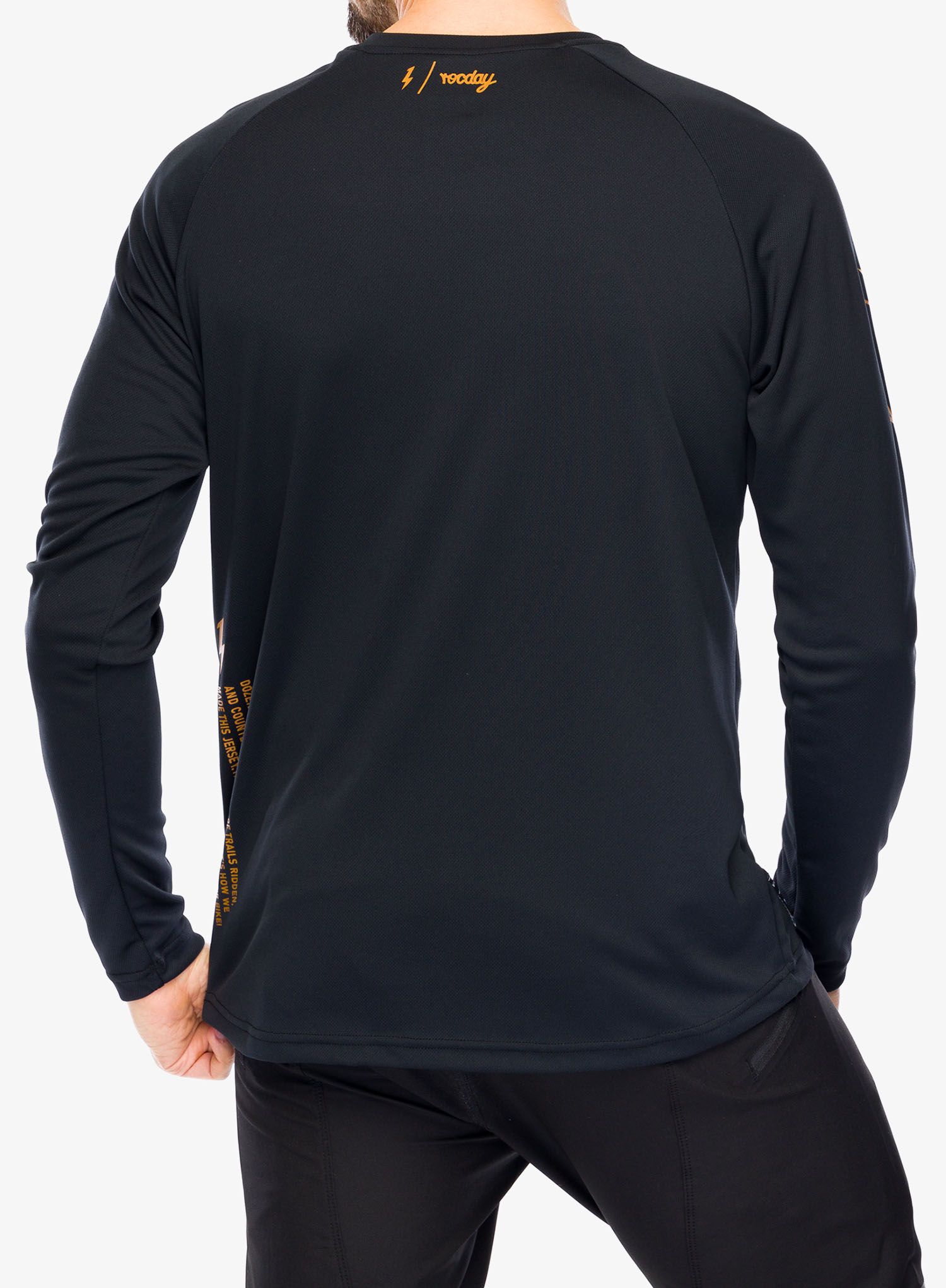 Radtrikot Langarm Rocday Podium - black