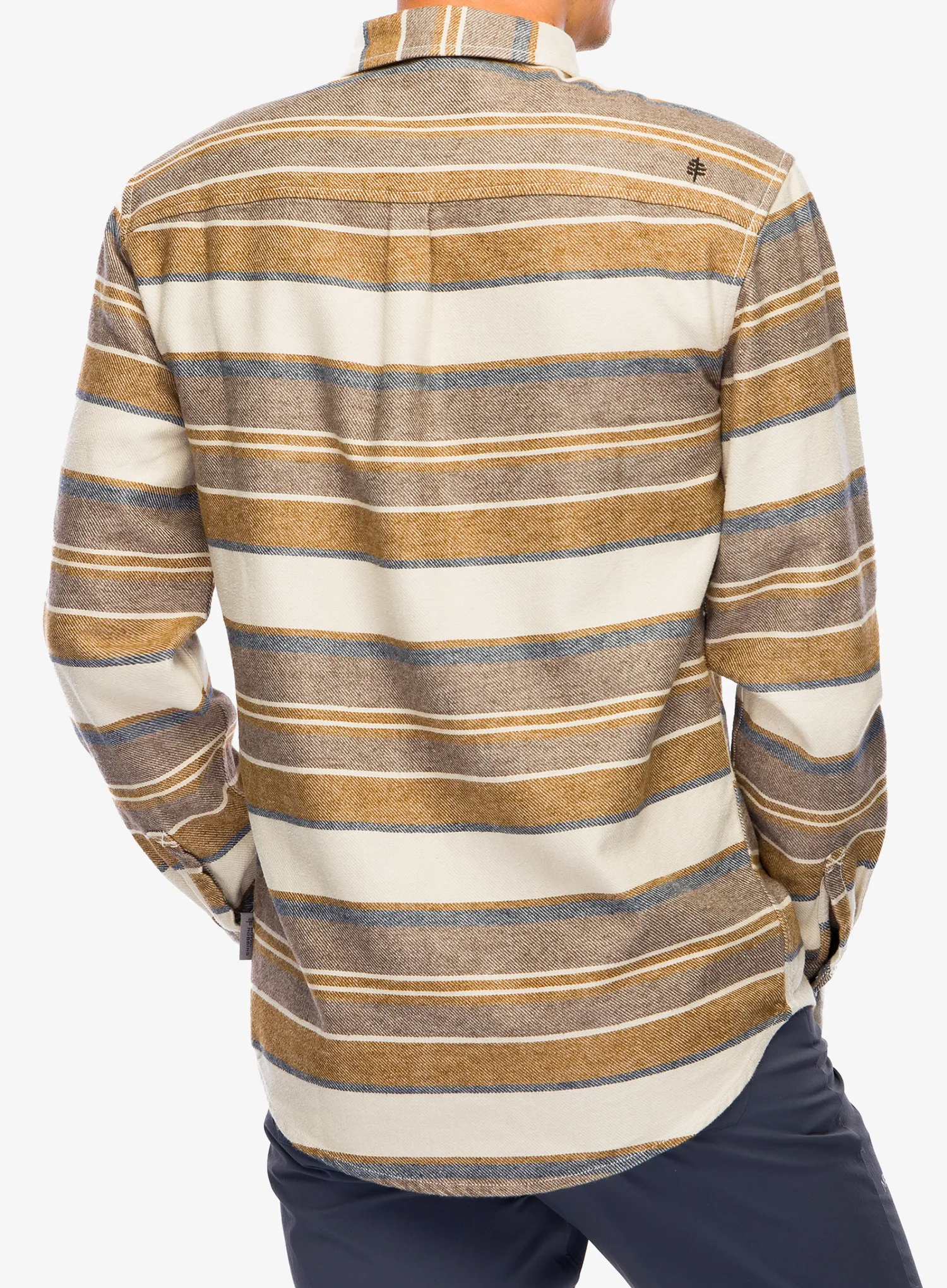 Outdoorhemd Royal Robbins Clouds Rest Hemp LS - bistre pacific crest stripe