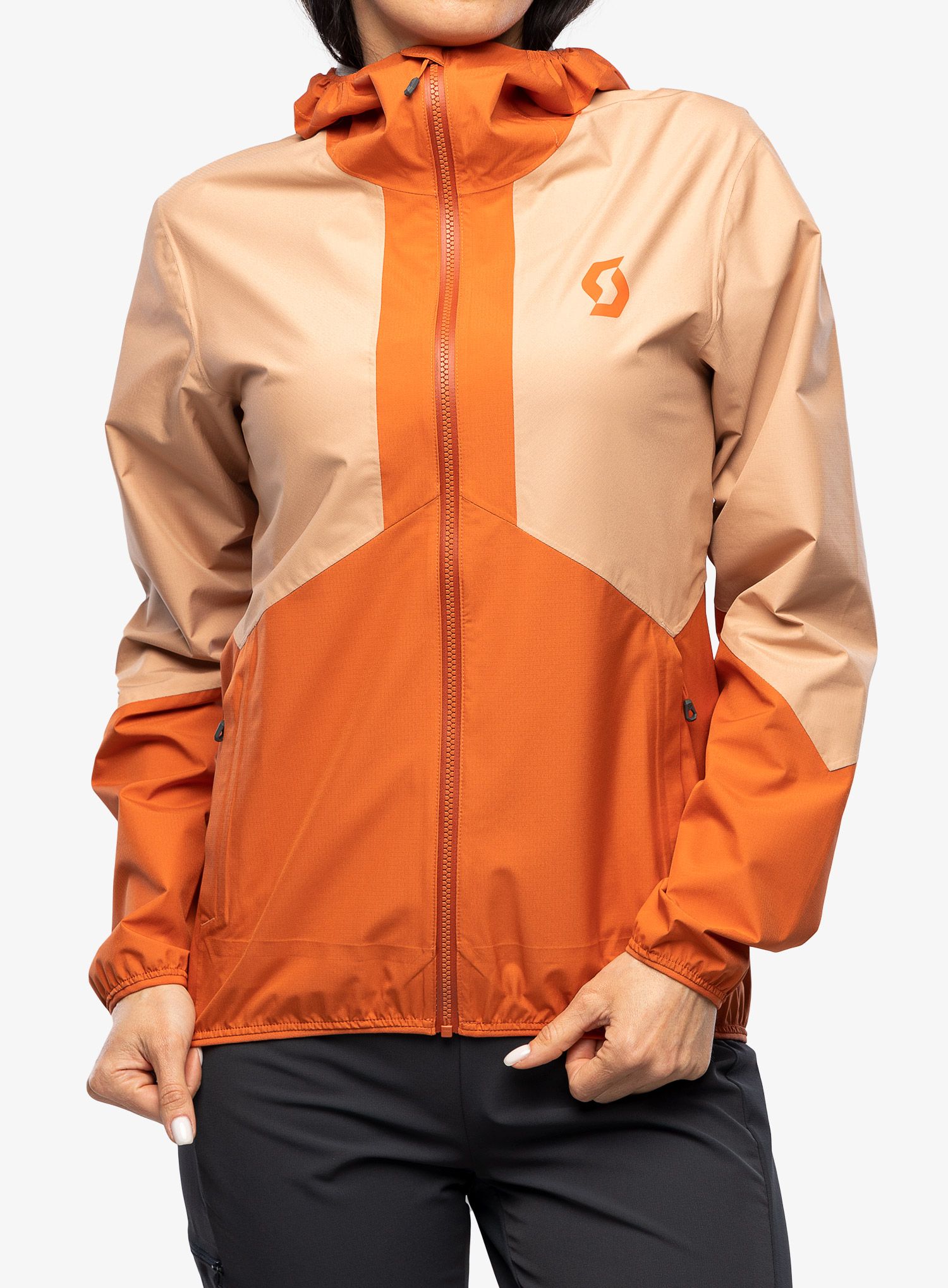 Regenjacke Damen SCOTT Explorair Light Dryo 2.5L - orange/rose
