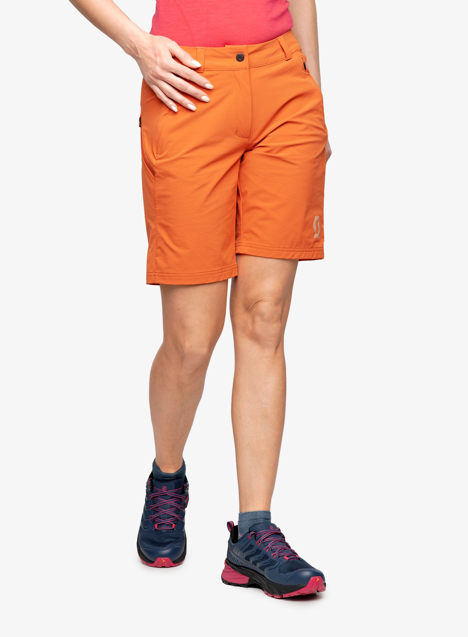 Outdoorshorts Damen SCOTT Shorts Explorair Tech - braze orange