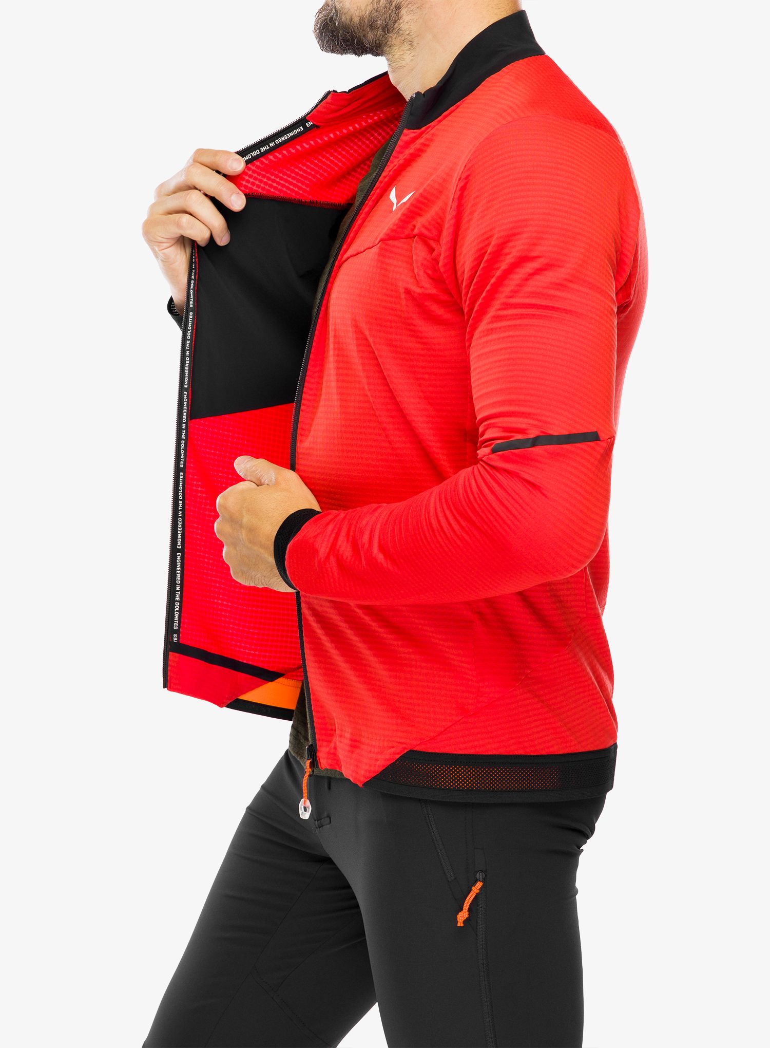 Fleecepullover Salewa Pedroc PL 2 Jacket - flame