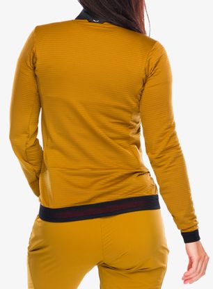 Pullover mit Reißverschluss Damen Salewa Pedroc PL 2 Jacket - golden brown