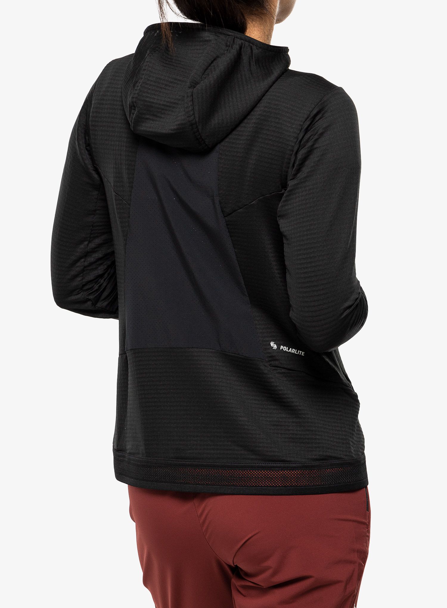 Pullover Damen Salewa Pedroc PL Hooded Jacket - black out