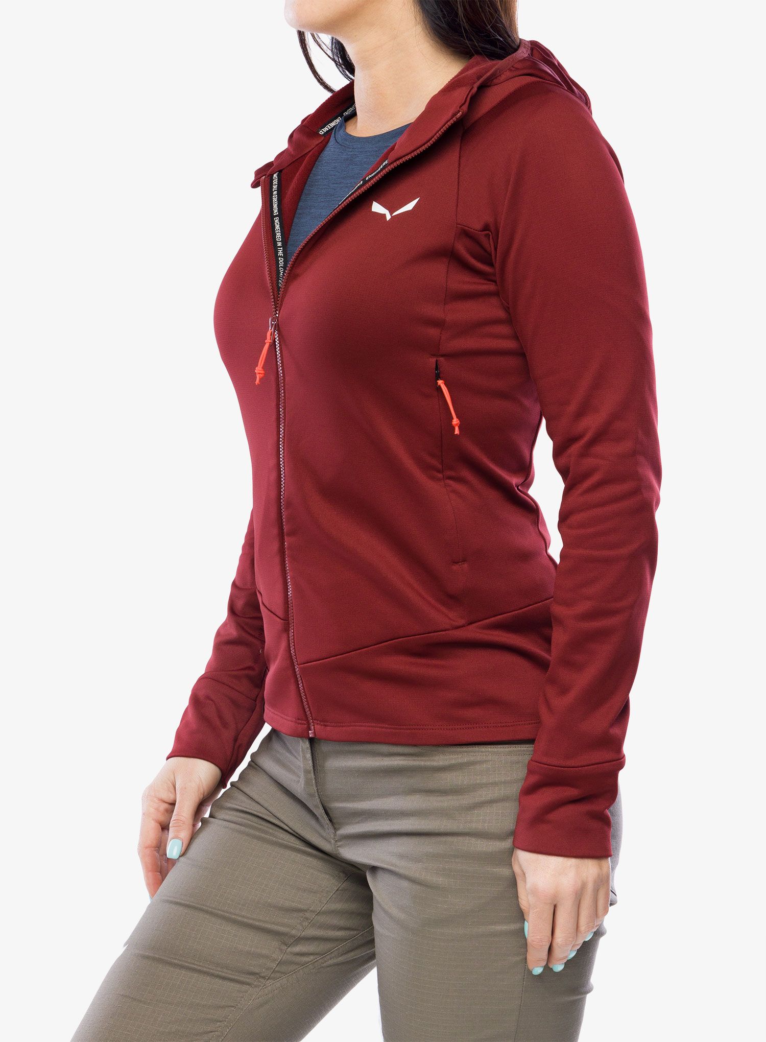 Fleecepullover Damen Salewa Puez PL HD Jacket - syrah