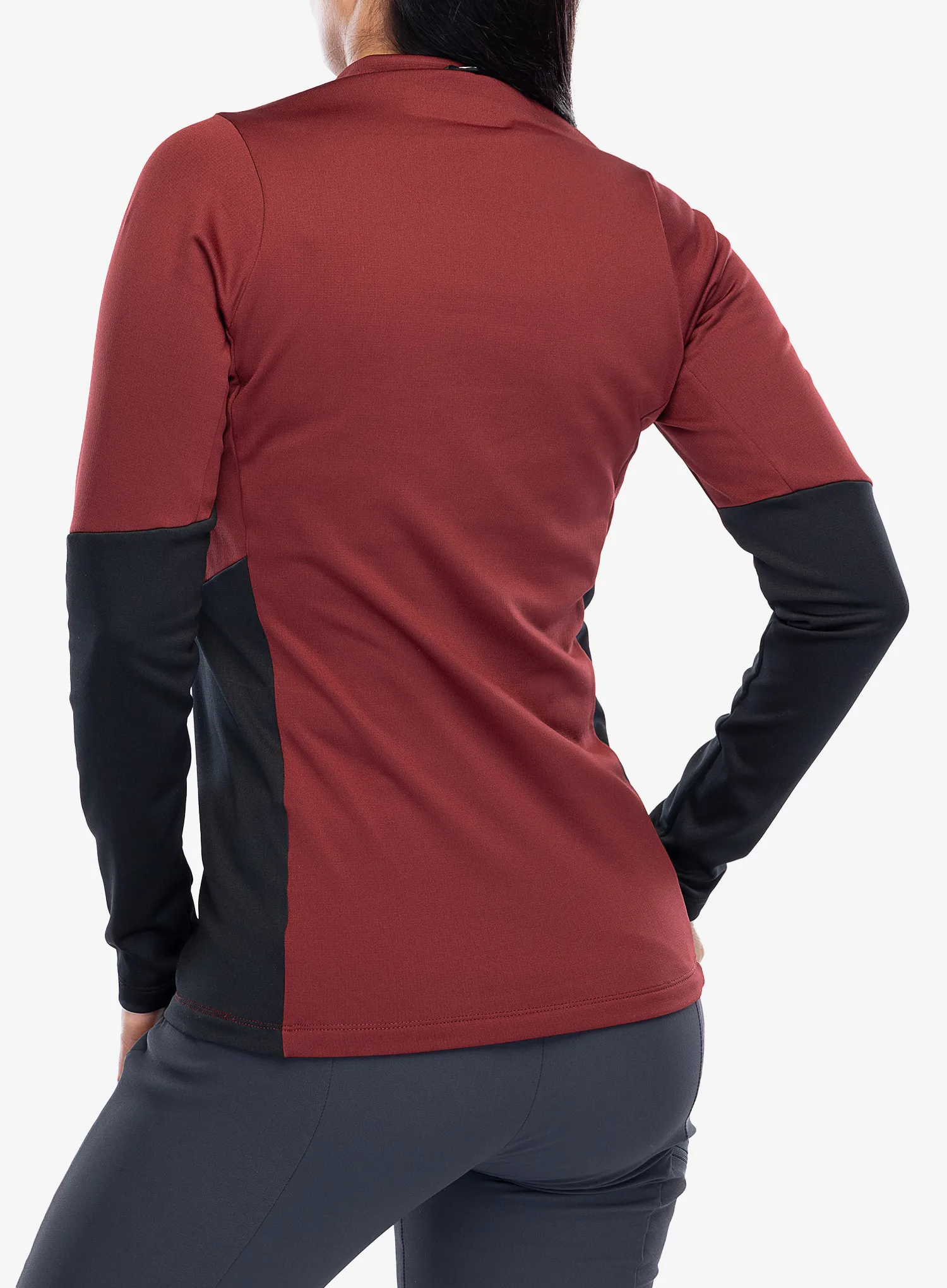 Fleecepullover Damen Salewa Puez PL HZ Fleece - syrah
