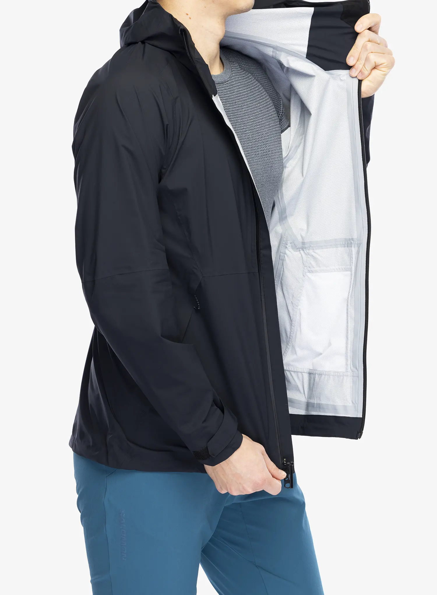 Regenjacke Salomon Outerpath Jacket - deep black