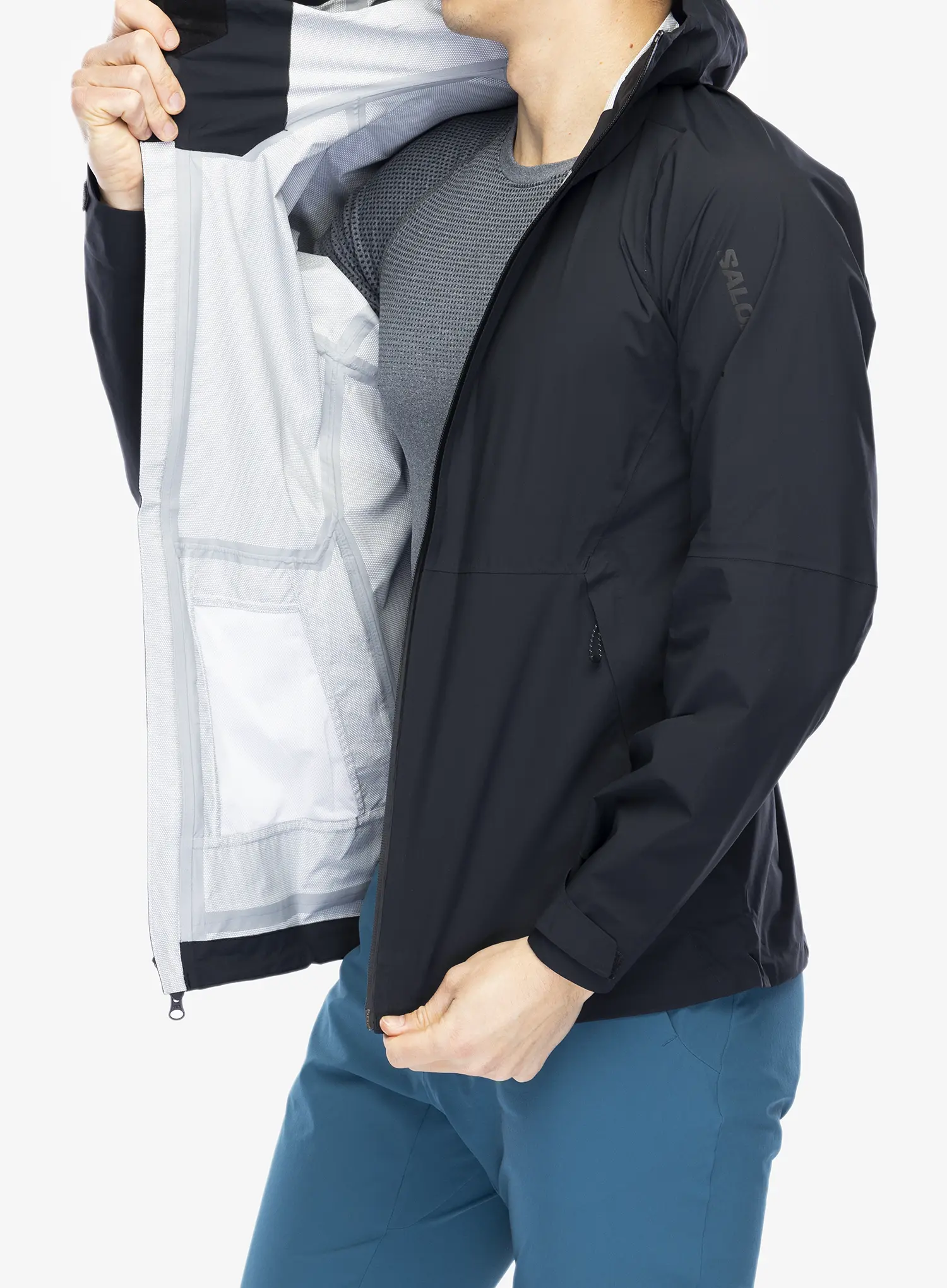 Regenjacke Salomon Outerpath Jacket - deep black
