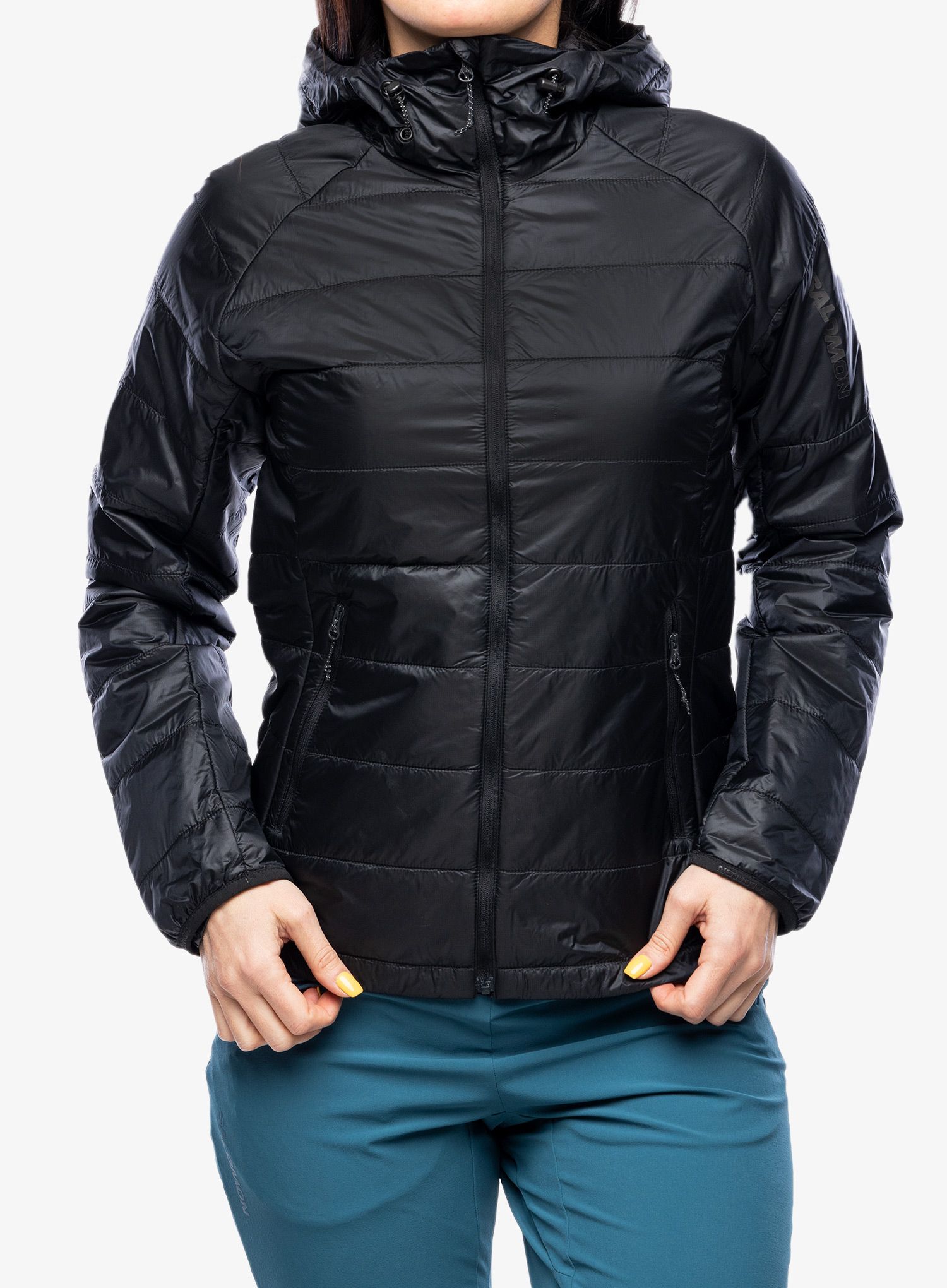 Thermojacke Damen Salomon Outline HD Insul Jkt - deep black