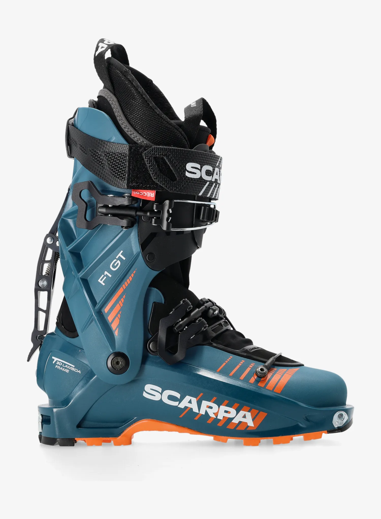 Tourenskischuhe Scarpa F1 GT - petrol/orange